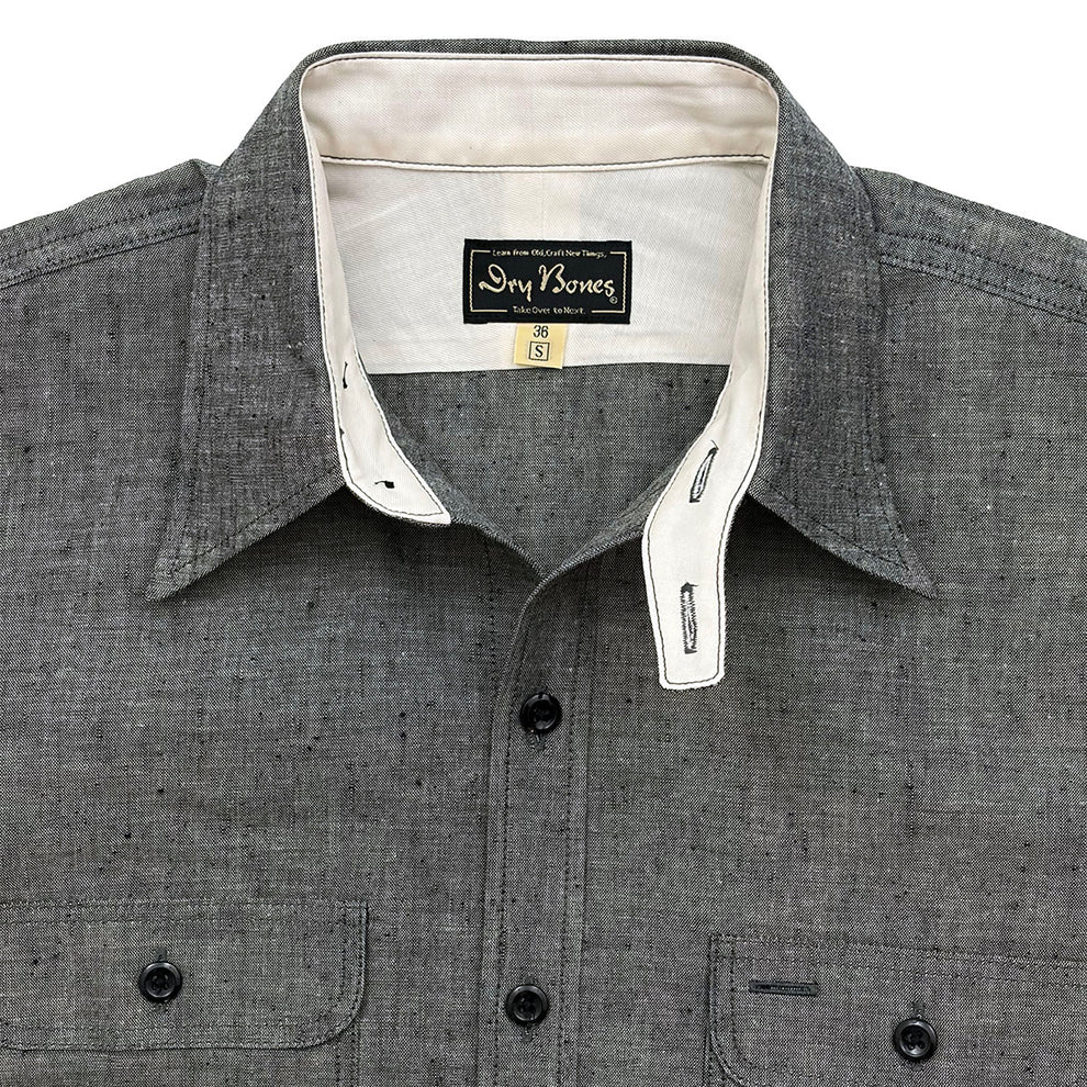 DRY BONES NEP WORK SHIRT - GRAY