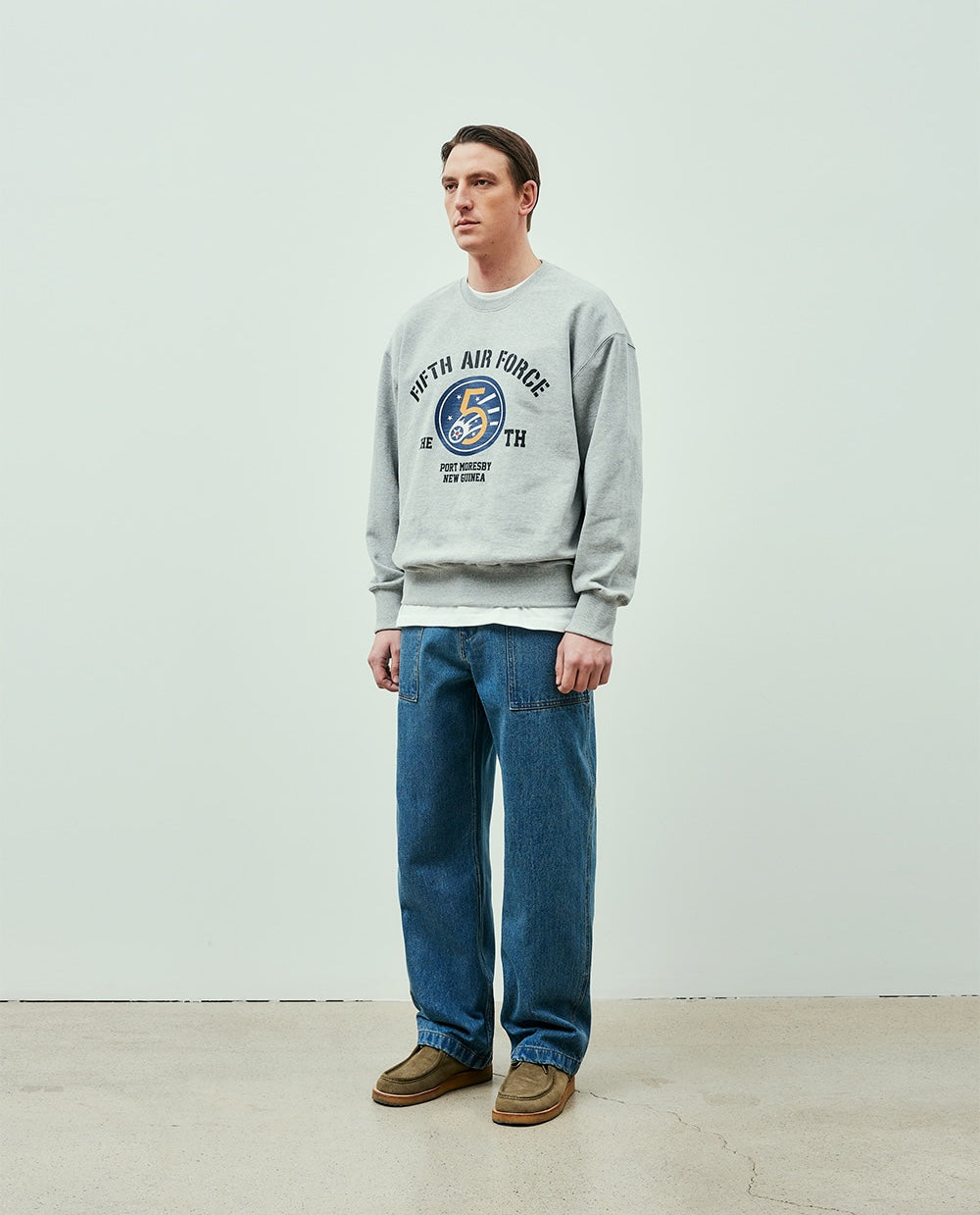 UNIFORM BRIDGE 5TH AIR FORCE SWEATSHIRTS - 8% MELANGE