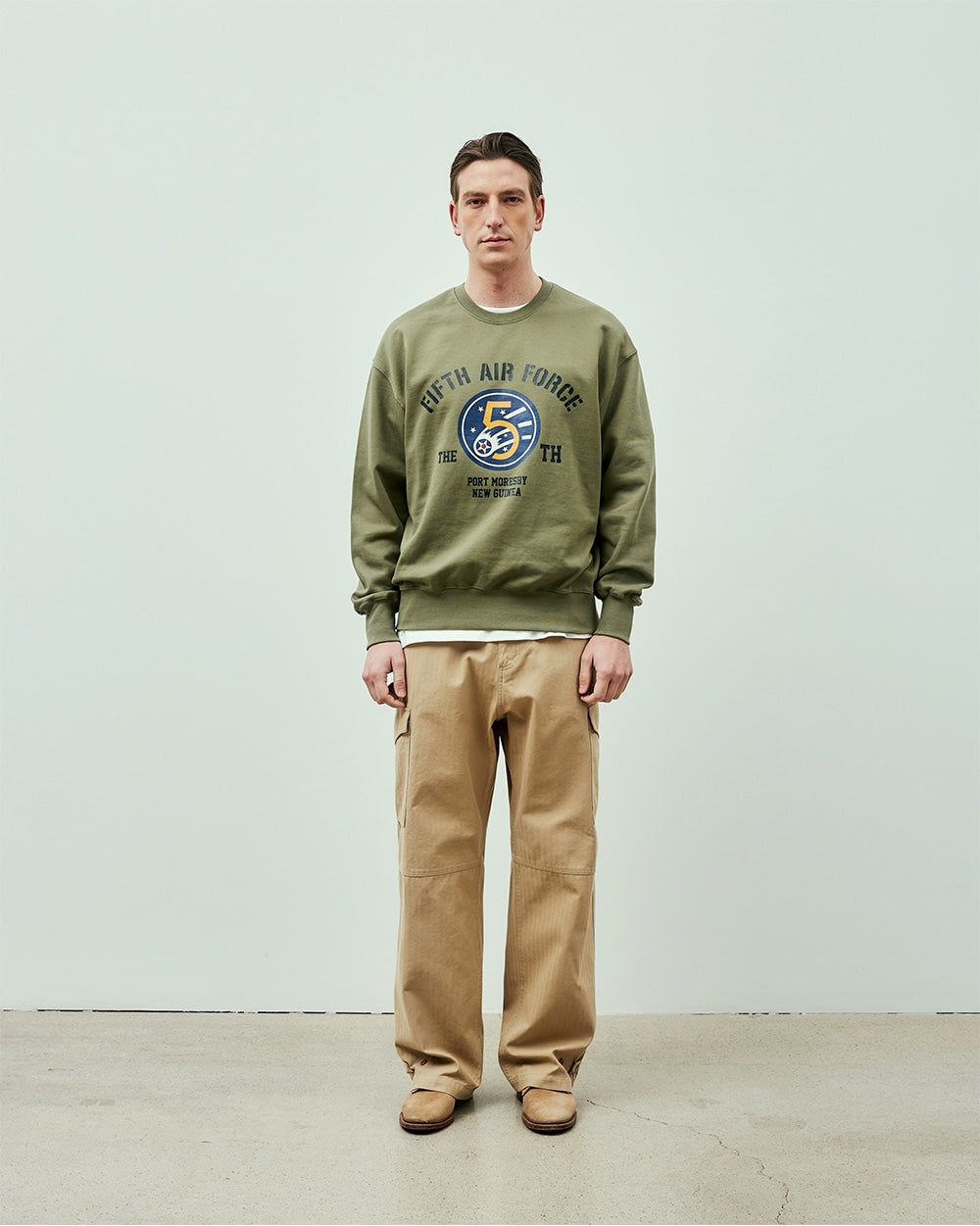 UNIFORM BRIDGE 5TH AIR FORCE SWEATSHIRTS - OLIVE