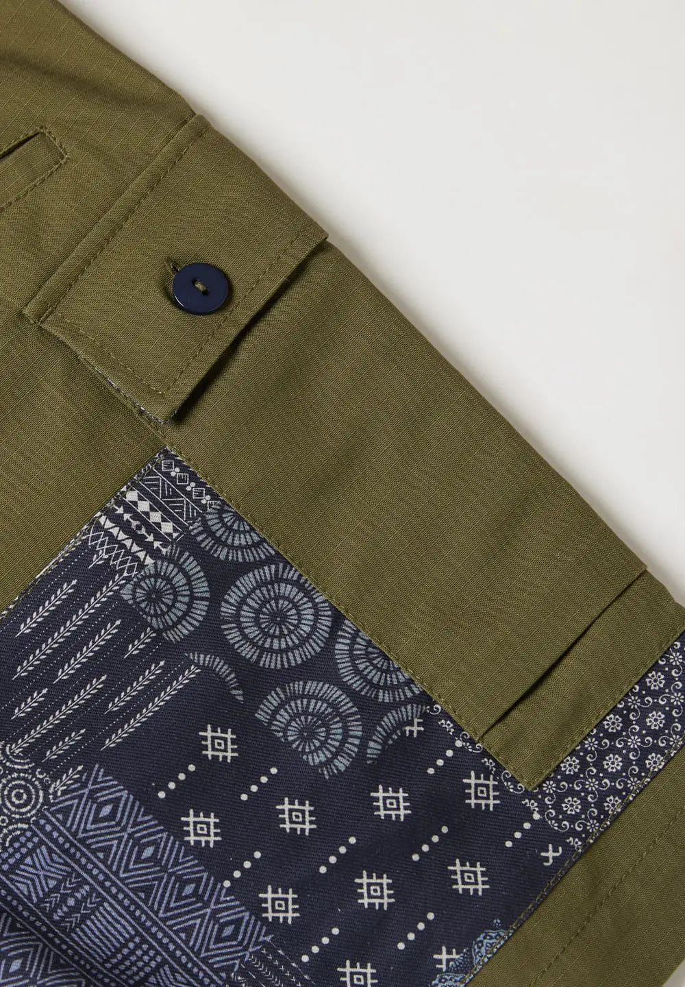 UNION LABS PATCH UP P43 SHORTS - OLIVE