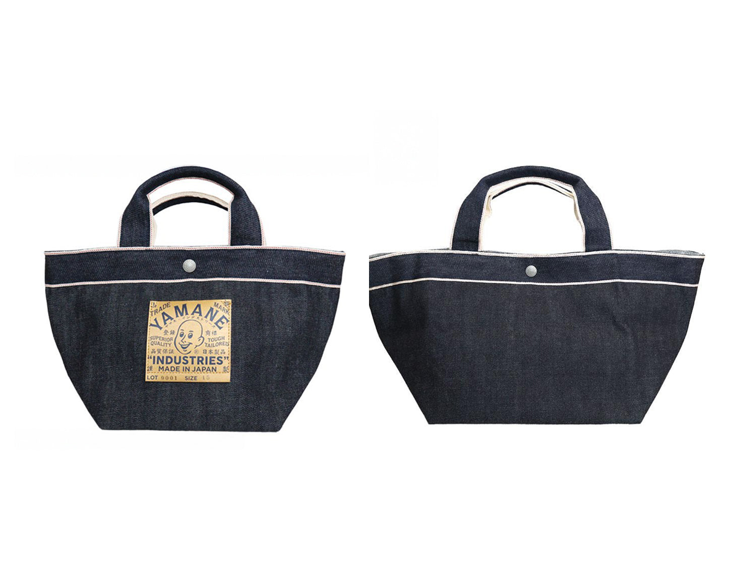 YAMANE LOT.9001 DENIM BOAT-SHAPED TOTE 15 INCH