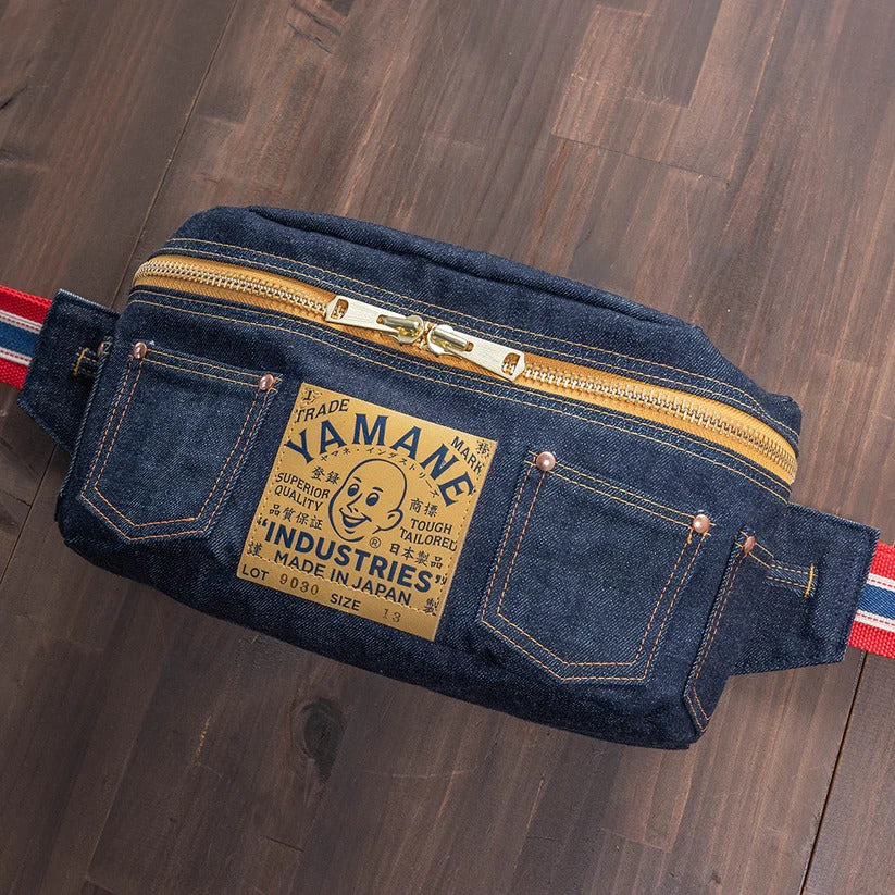 YAMANE LOT.9030 DENIM BODY BAG 13 INCH