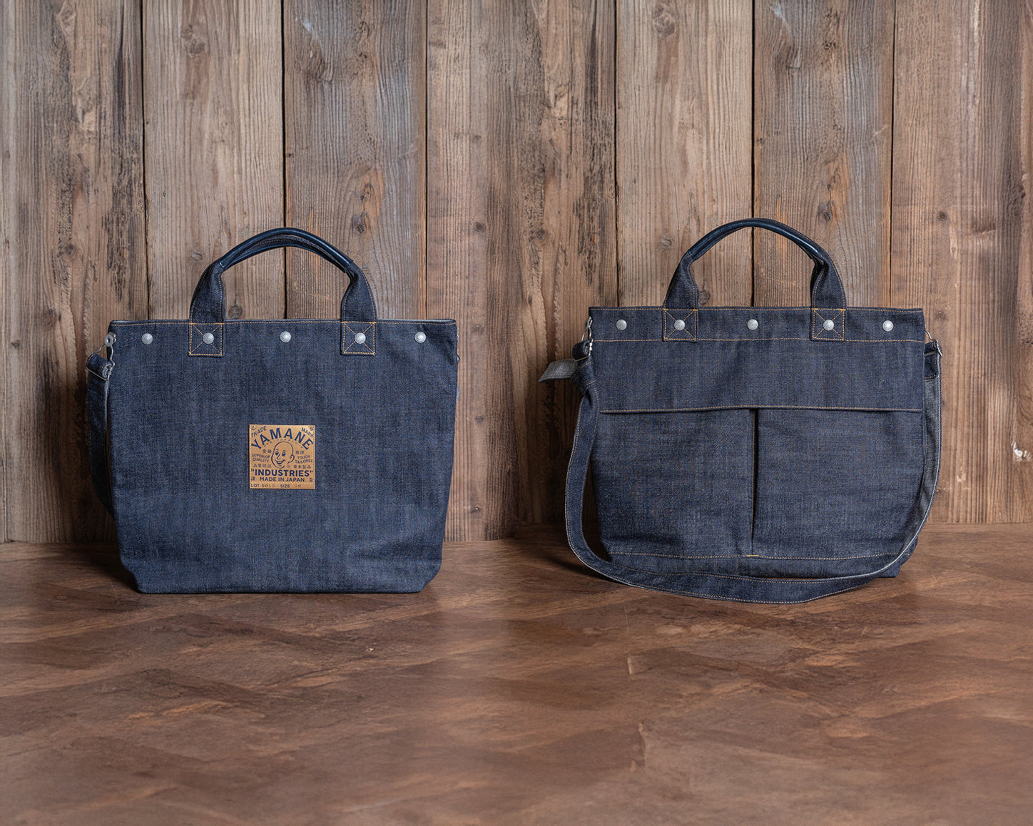 YAMANE LOT.9013 DENIM HELMET BAG 20 INCH