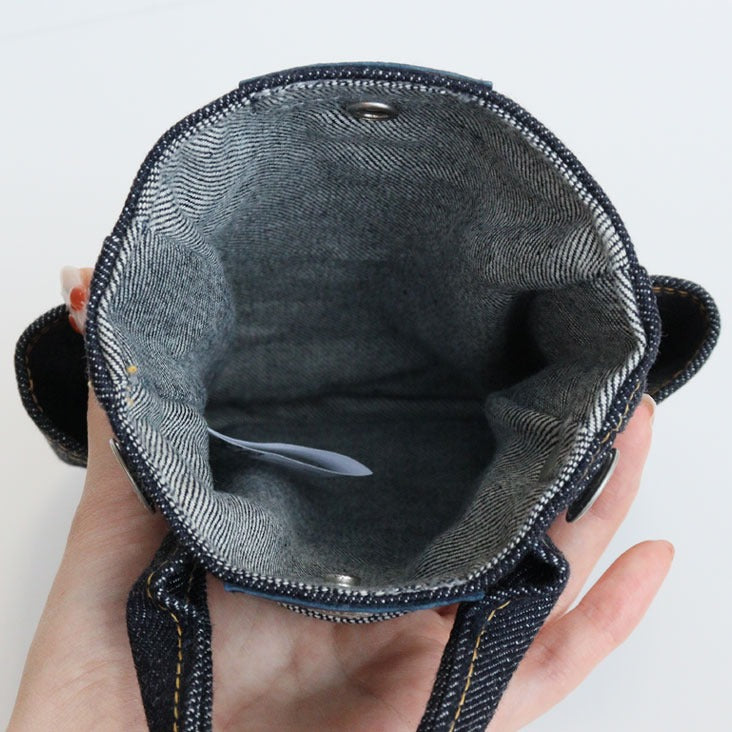 YAMANE LOT.9102 DENIM SMARTPHONE SHOULDER POUCH 6 INCH