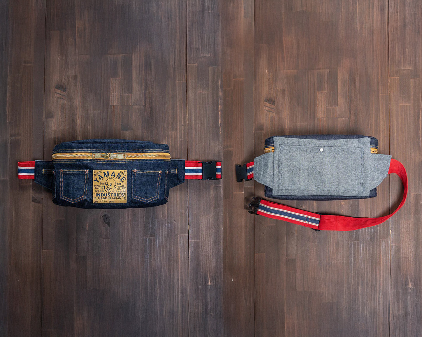 YAMANE LOT.9030 DENIM BODY BAG 13 INCH