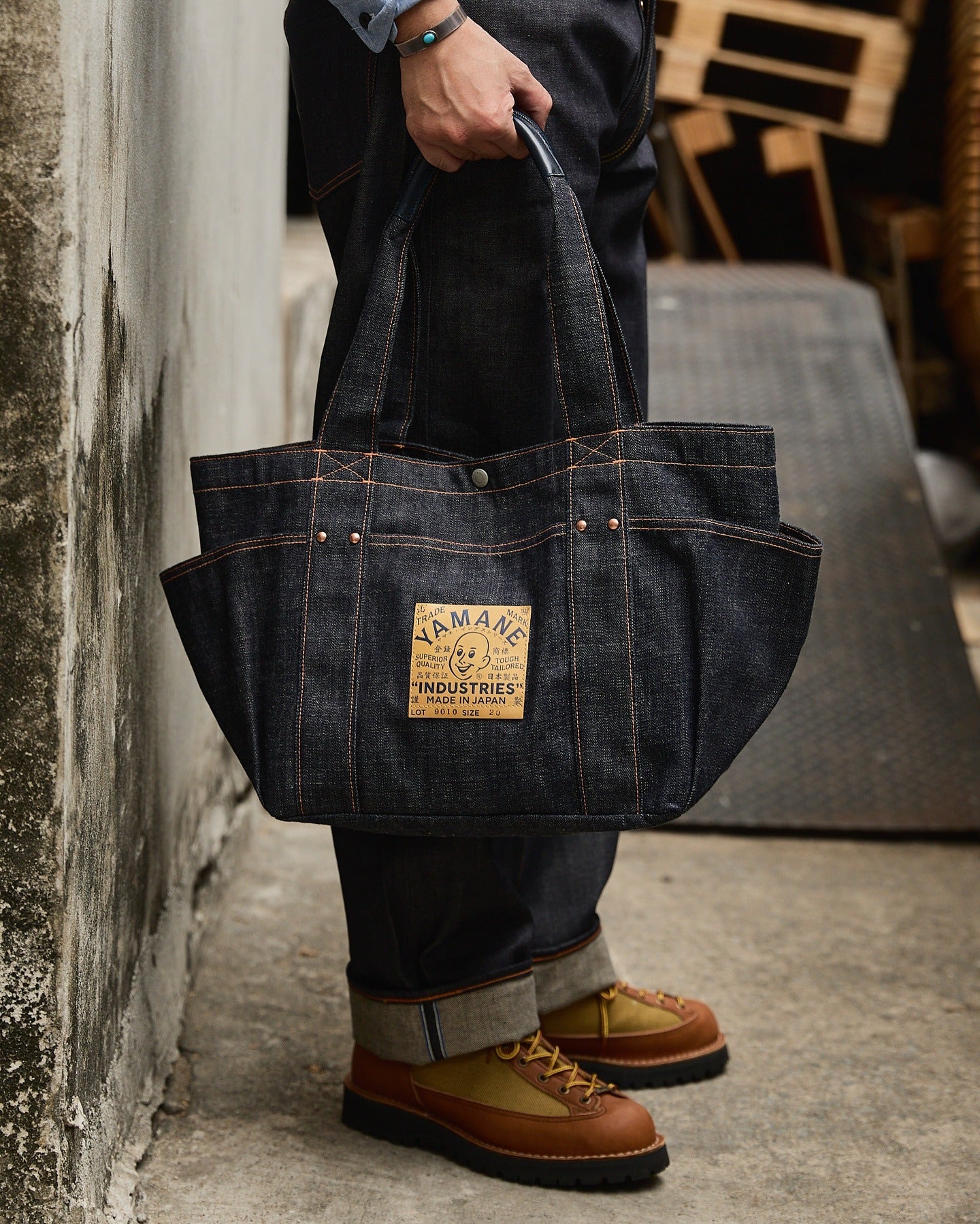 YAMANE LOT.9010 DENIM TOOL BAG 20 INCH