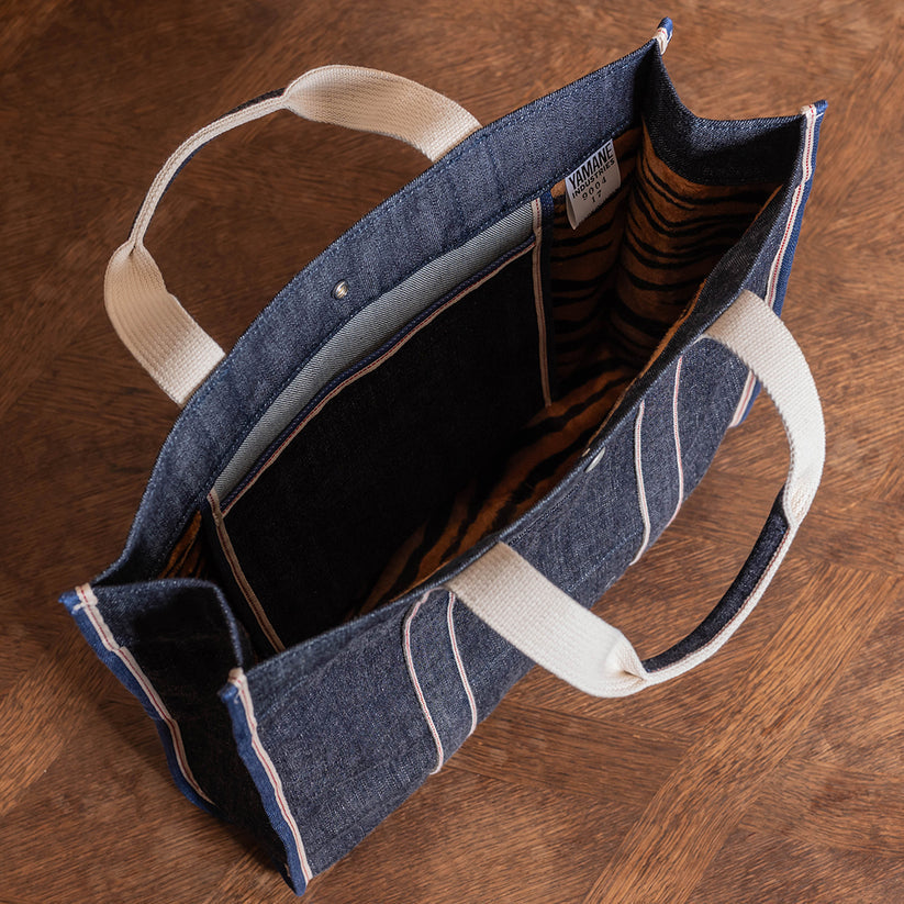 YAMANE LOT.9004 DENIM ROUND BOTTOM 17 INCH