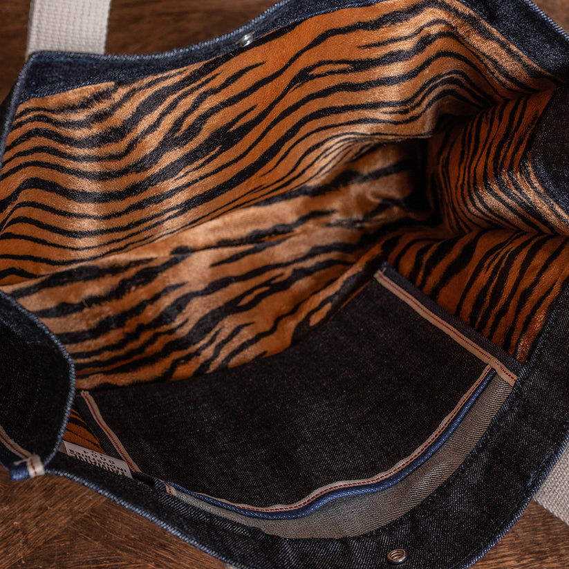 YAMANE LOT.9004 DENIM ROUND BOTTOM 17 INCH