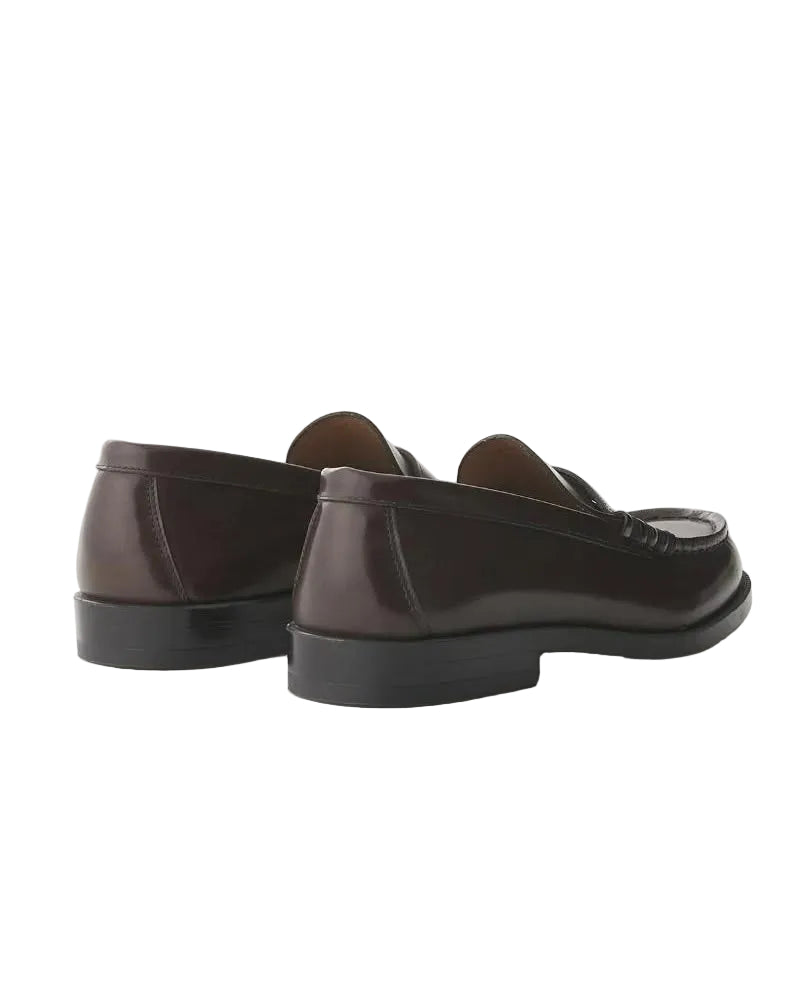 HARUTA COIN LOAFERS 906 - DARK BROWN