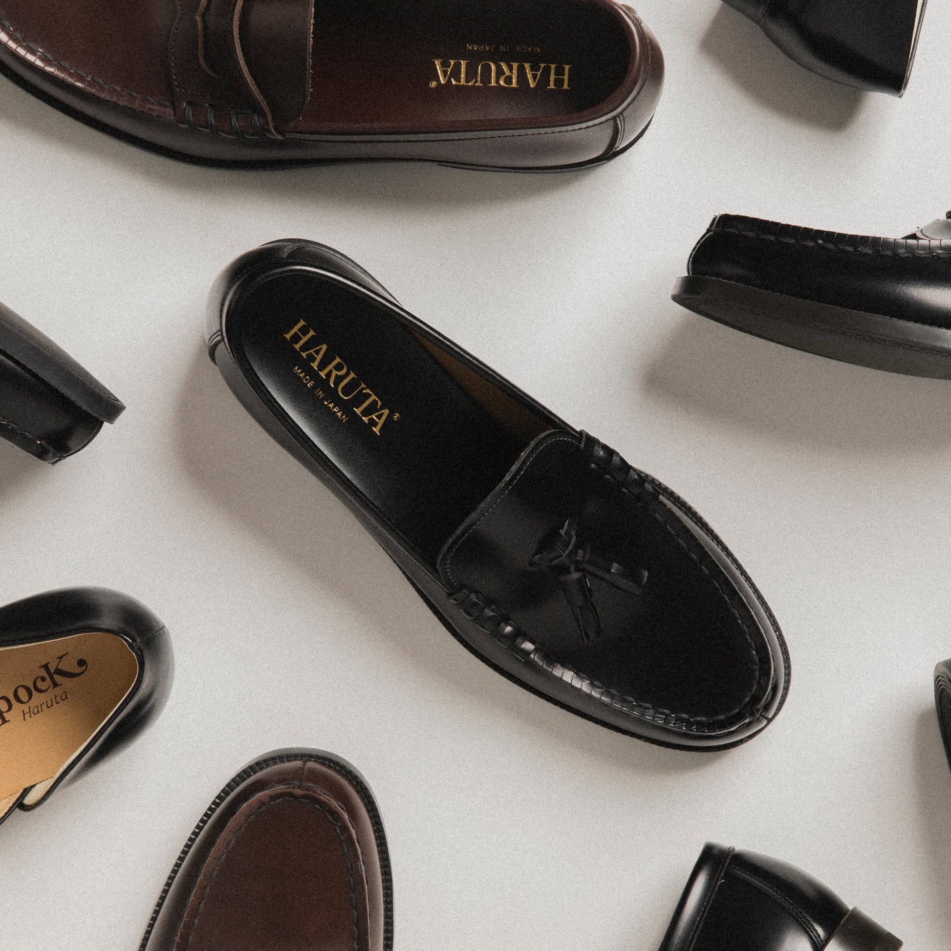HARUTA TASSEL LOAFER 907 - BLACK