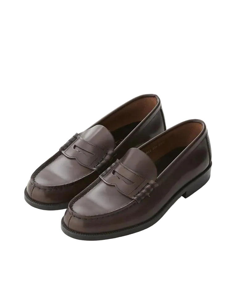 HARUTA COIN LOAFERS 906 - DARK BROWN