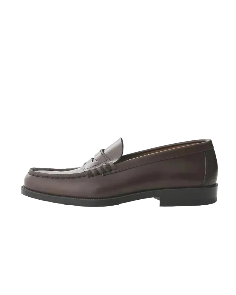 HARUTA COIN LOAFERS 906 - DARK BROWN
