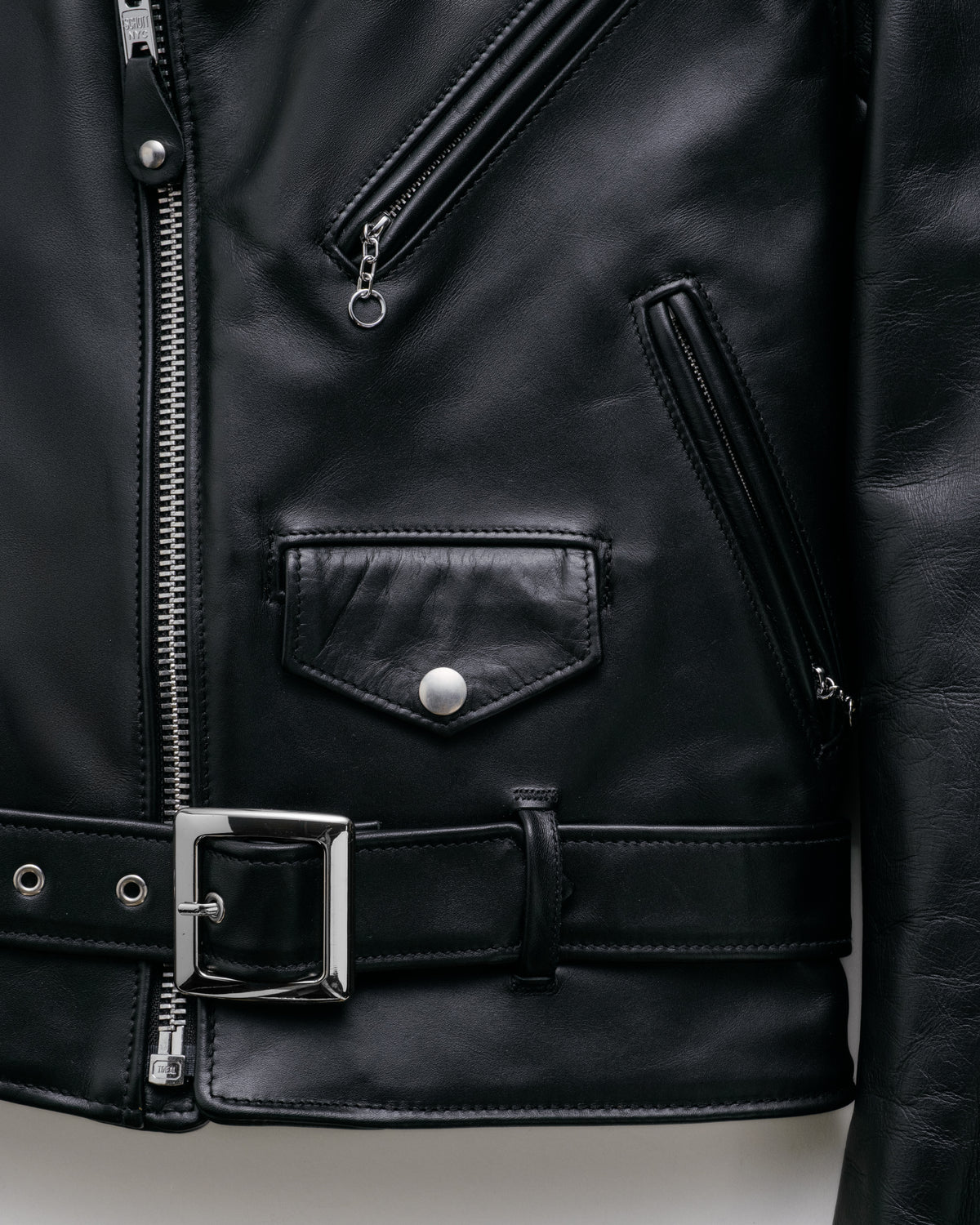 SCHOTT NYC 613 ORIGINAL ONE STAR PERFECTO MOTORCYCLE JACKET - BLACK
