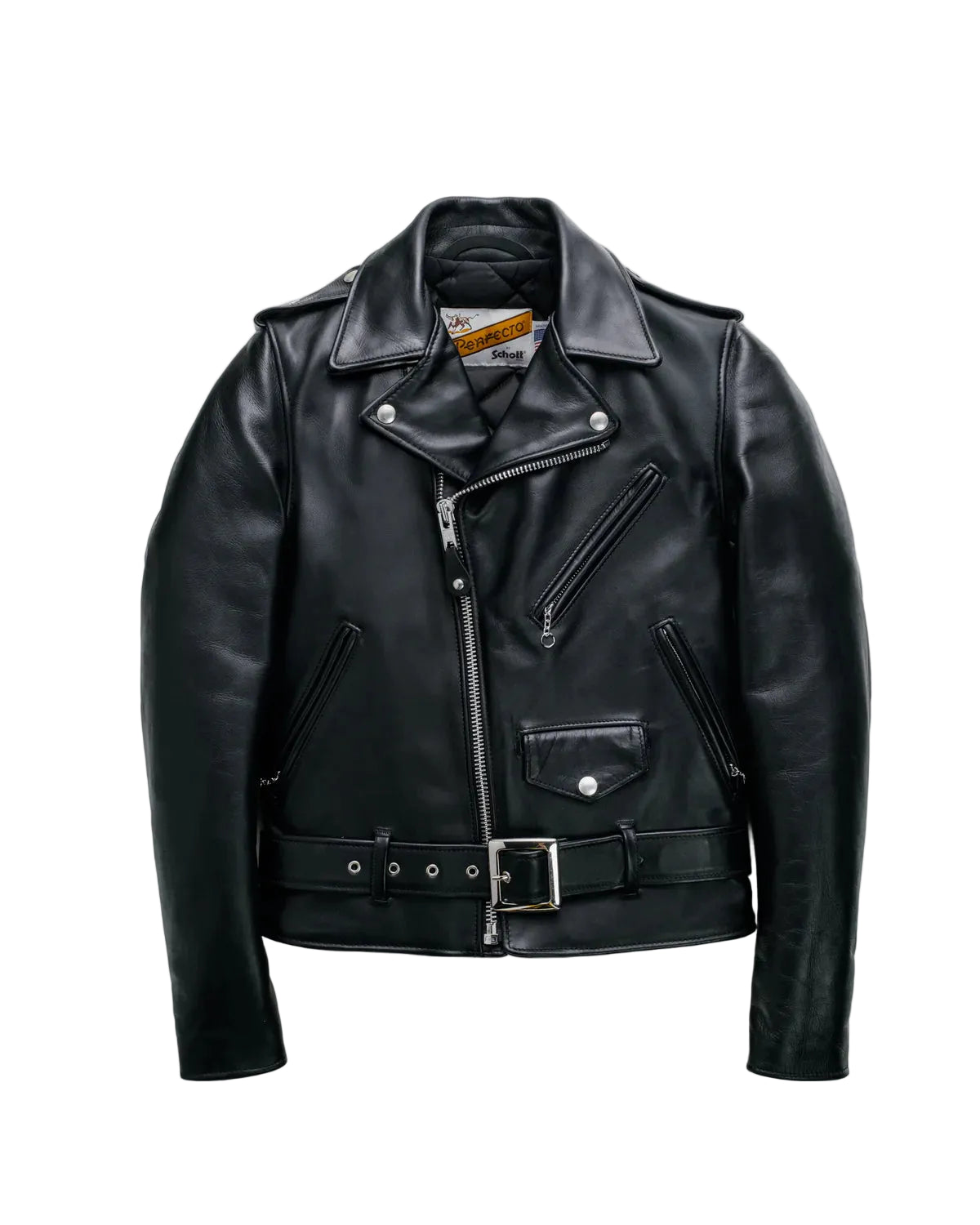 SCHOTT NYC 613 ORIGINAL ONE STAR PERFECTO MOTORCYCLE JACKET - BLACK