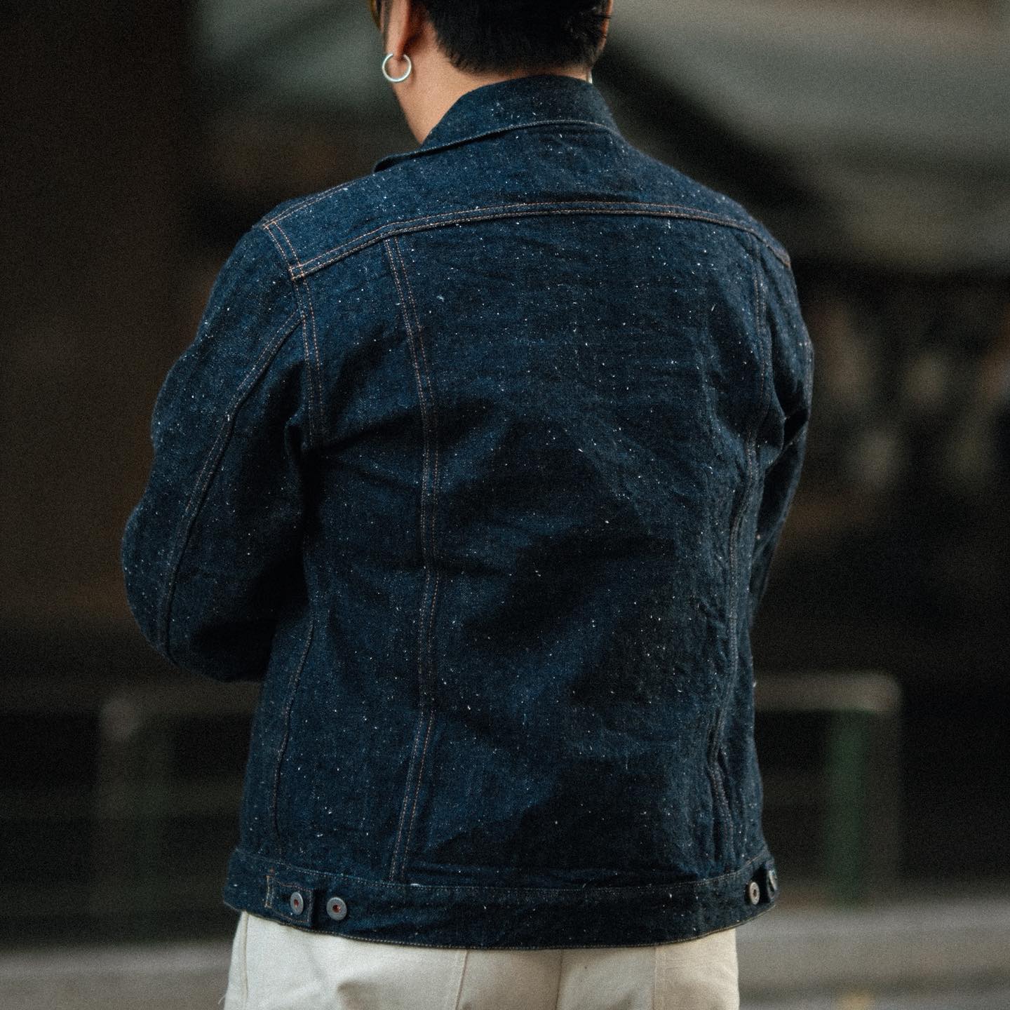 GRAPH ZERO JEAN JACKET 3RD TYPE - NEP YARN
