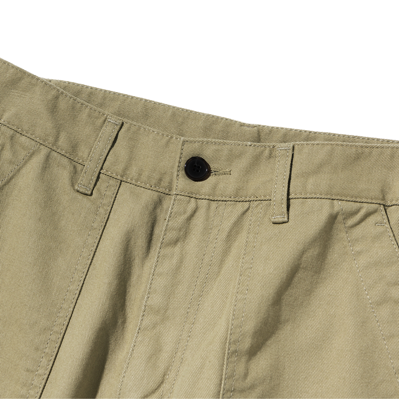 UNIFORM BRIDGE COTTON FATIGUE PANTS REGULAR FIT BEIGE - BEIGE