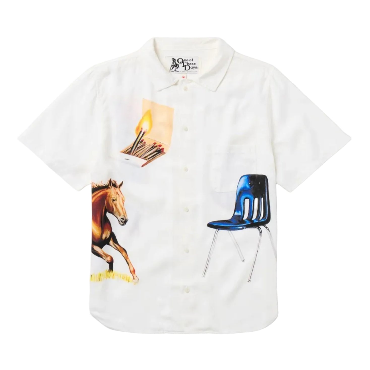 ONE OF THESE DAYS I NEVER BELIEVED IN MUCH BUT I BELIEVE IN YOU CAMP SHIRT - IVORY
