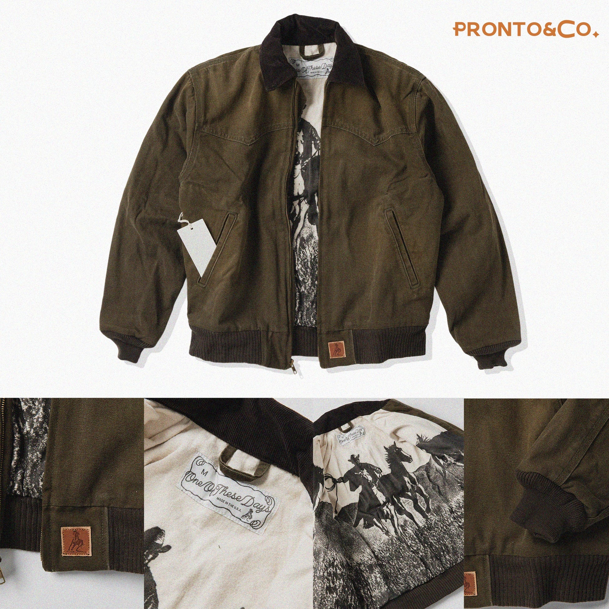 ONE OF THESE DAYS RANCH JACKET - WORN GREEN