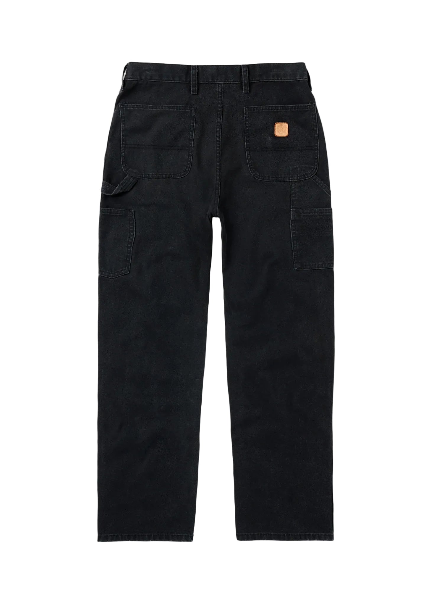 ONE OF THESE DAYS CANVAS DOUBLE KNEE PANTS - WASHED BLACK