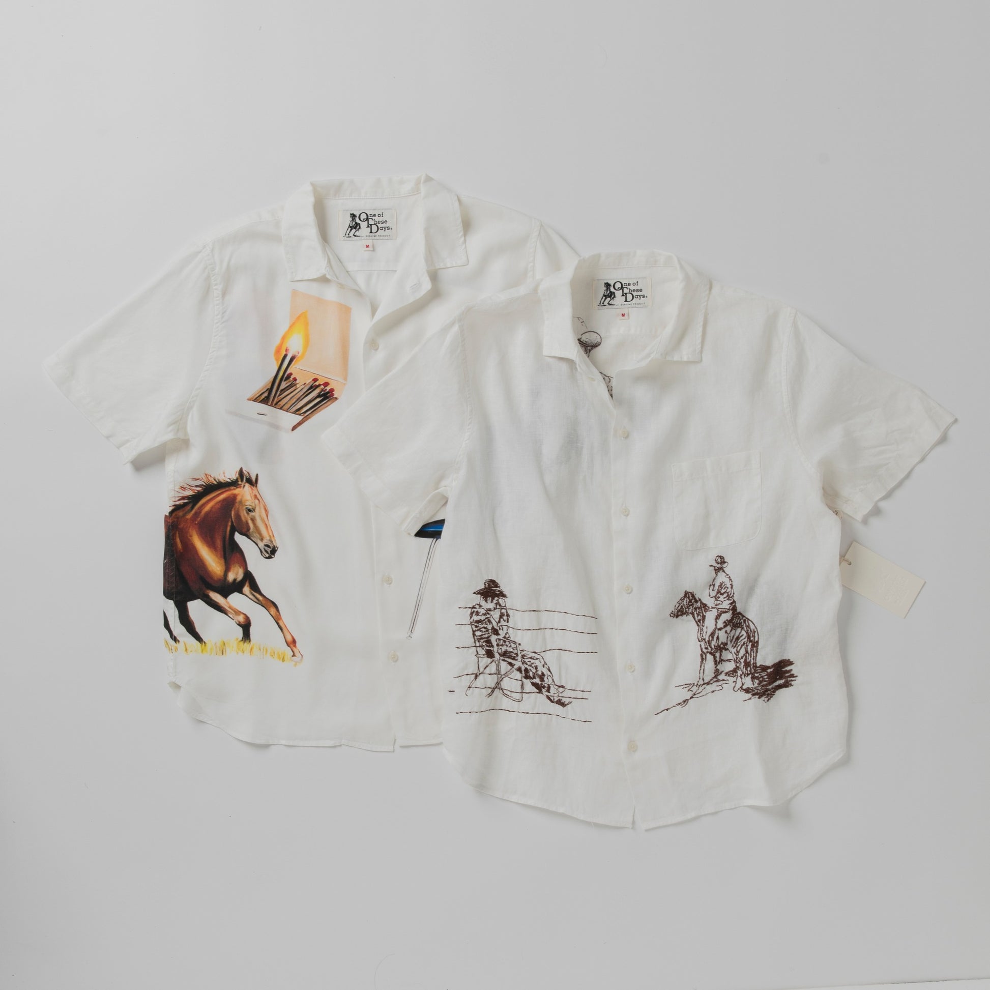 ONE OF THESE DAYS I NEVER BELIEVED IN MUCH BUT I BELIEVE IN YOU CAMP SHIRT - IVORY