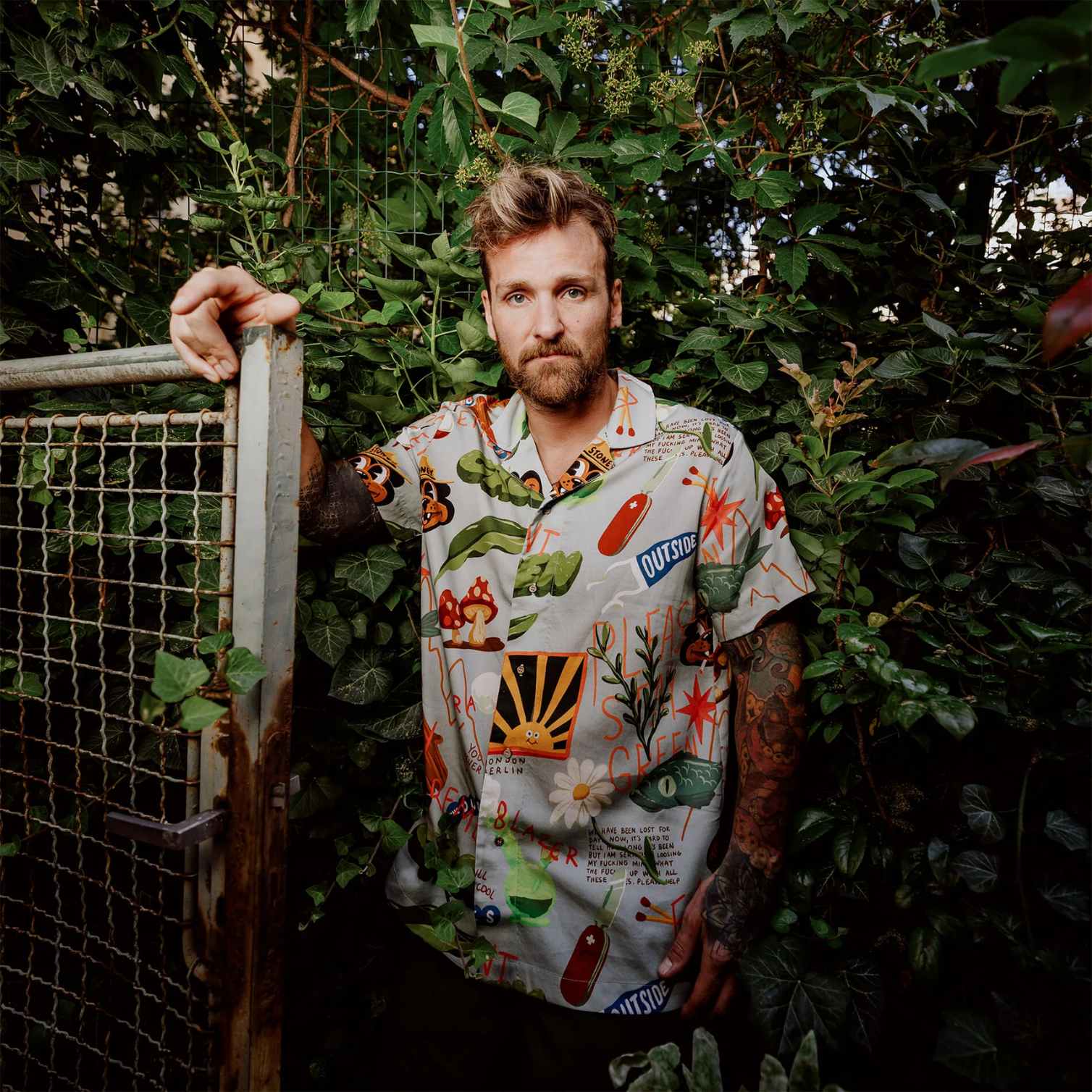 THE DUDES TREASURE TRAIL HAWAIIAN SHIRT - MULTICOLOR