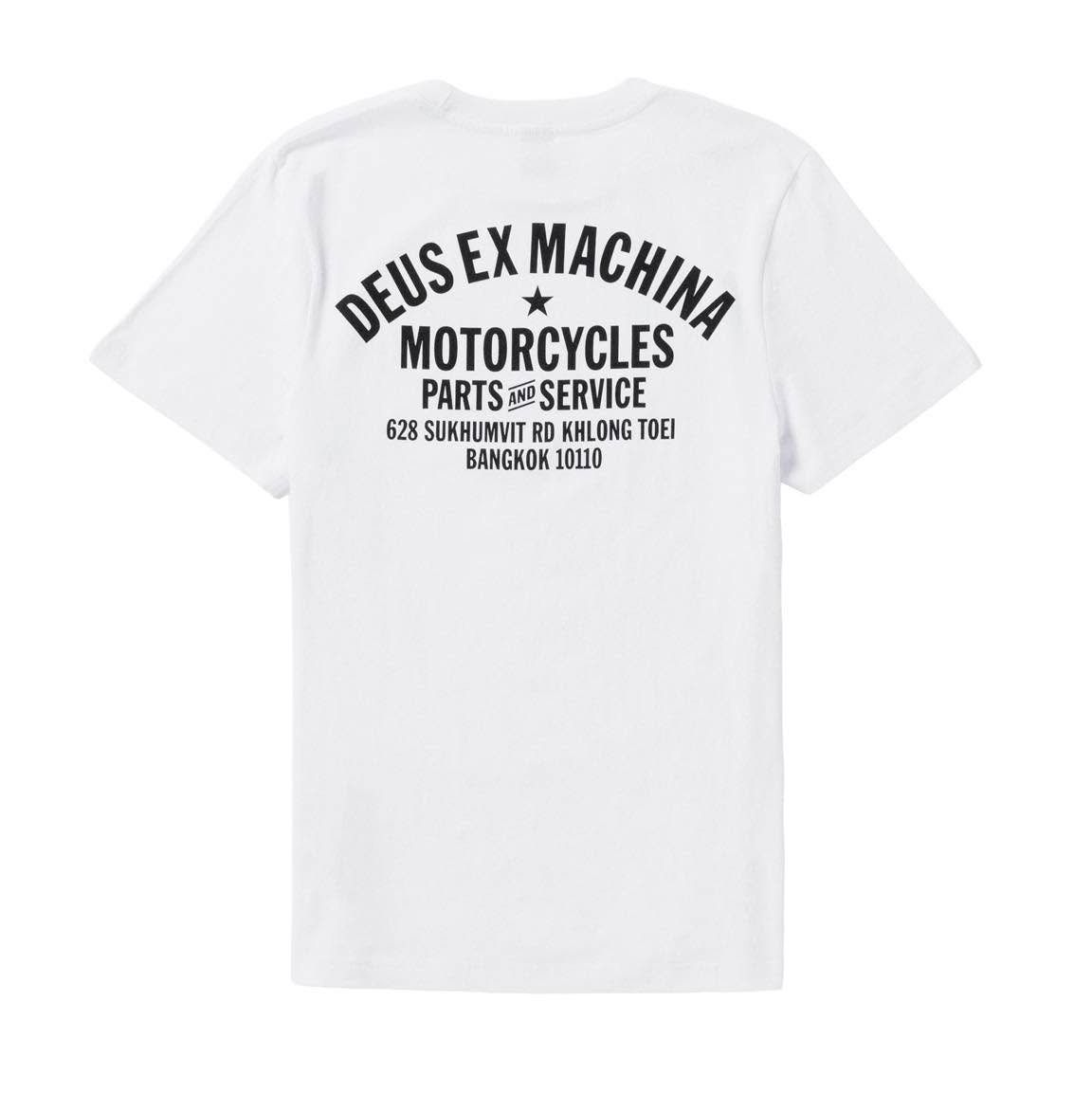 DEUS EX MACHINA BANGKOK ADDRESS TEE WHITE