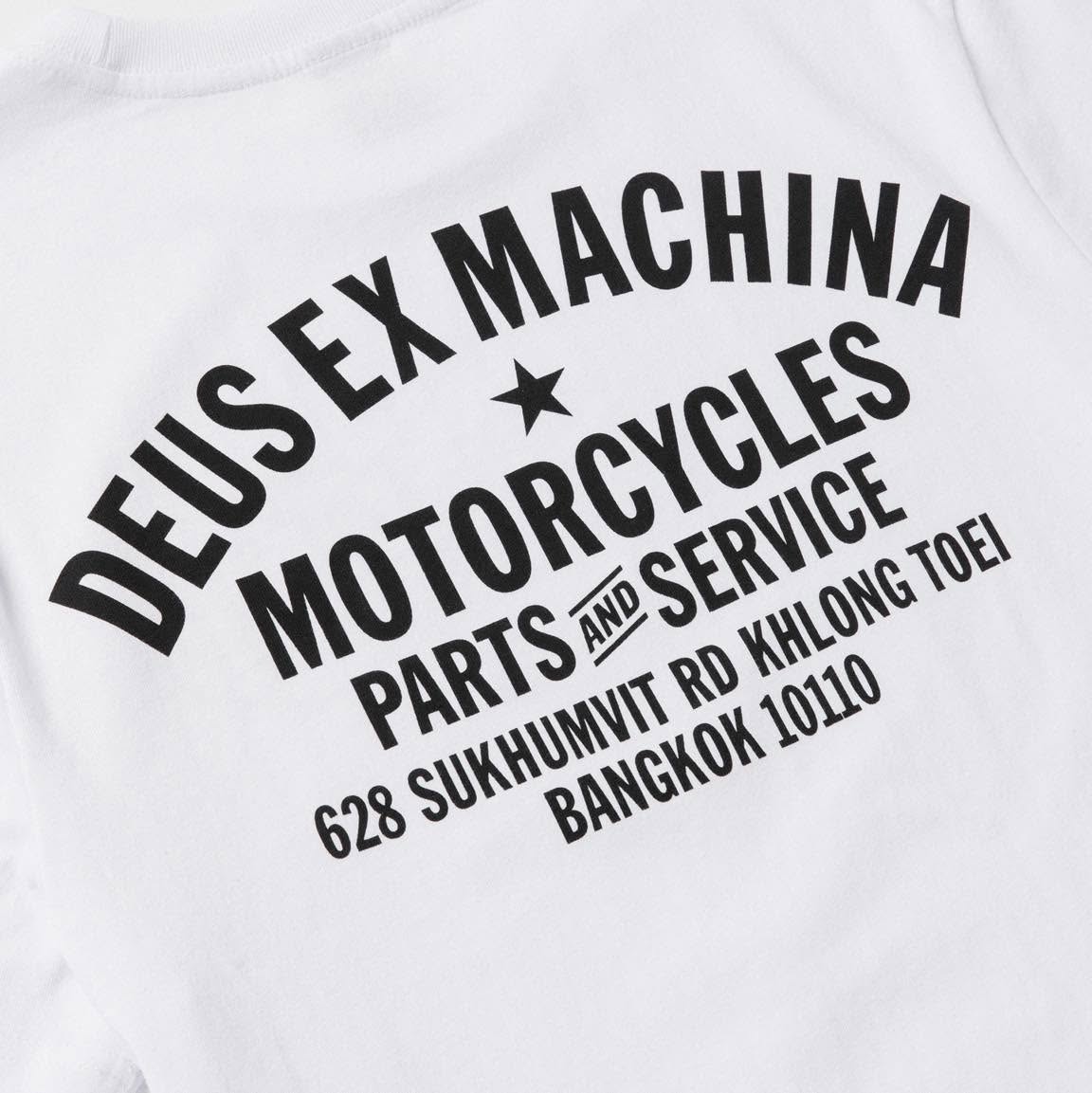 DEUS EX MACHINA BANGKOK ADDRESS TEE WHITE