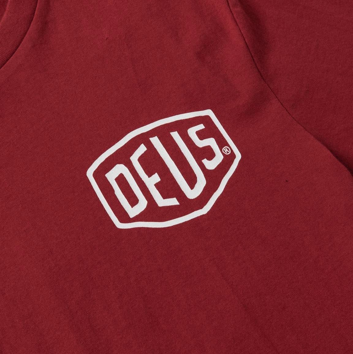 DEUS EX MACHINA BANGKOK ADDRESS TEE LAVA FALLS RED