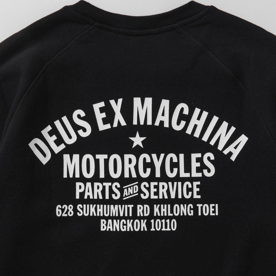 DEUS EX MACHINA BANGKOK ADDRESS CREW BLACK