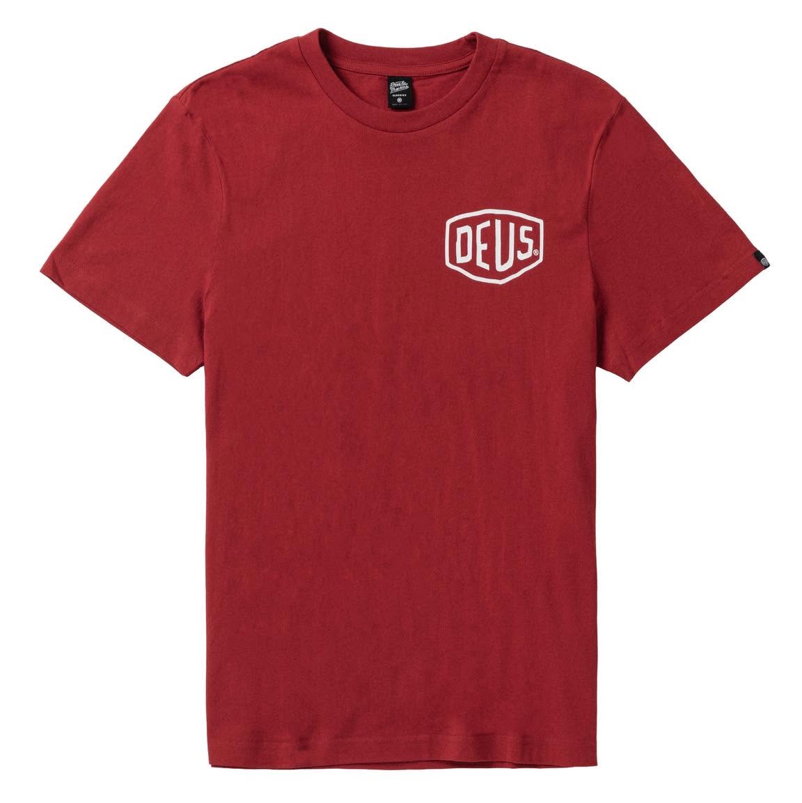 DEUS EX MACHINA BANGKOK ADDRESS TEE LAVA FALLS RED