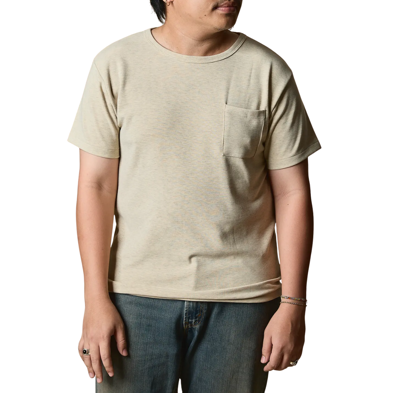 TELLURIDE POCKET T-SHIRT - BEIGE