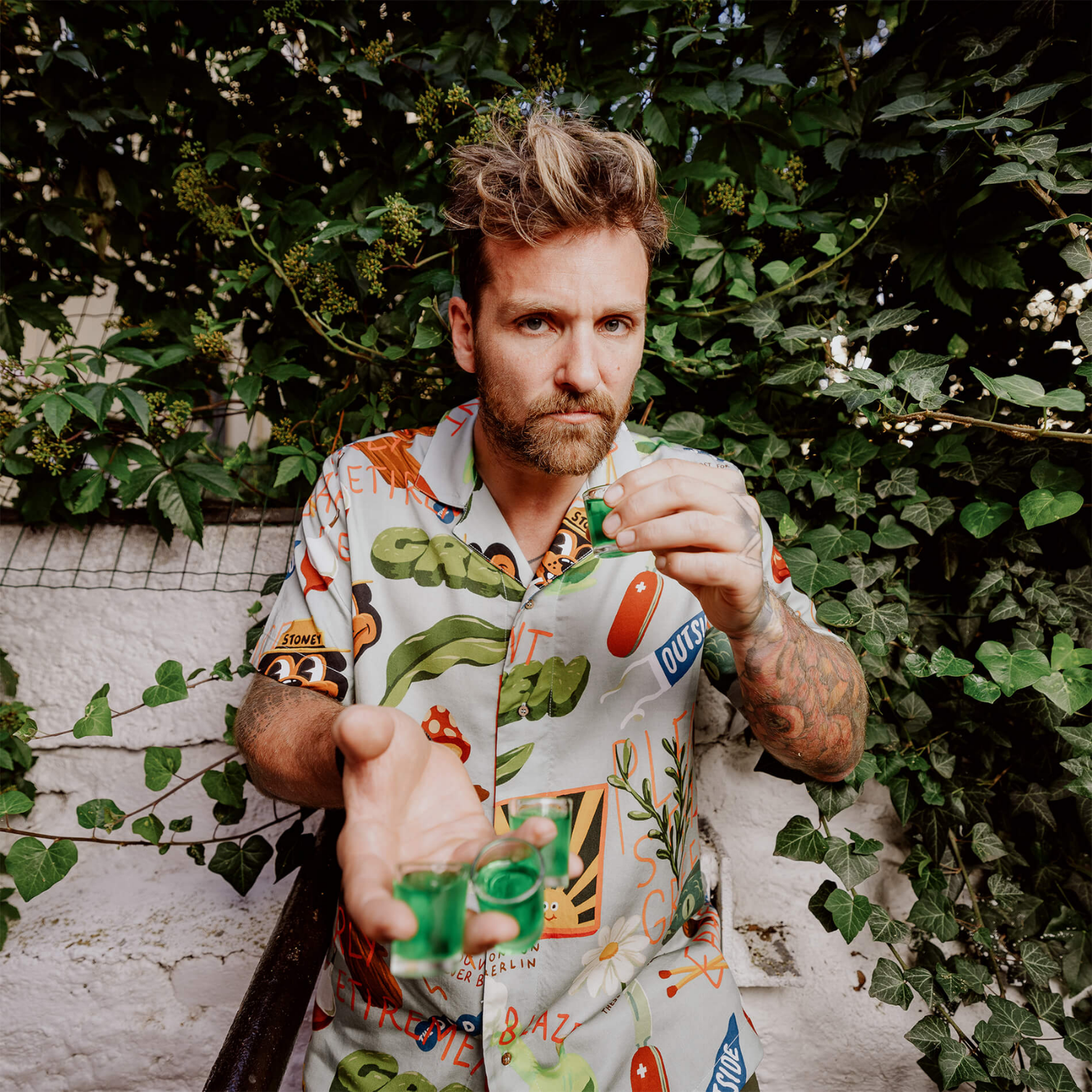 THE DUDES TREASURE TRAIL HAWAIIAN SHIRT - MULTICOLOR