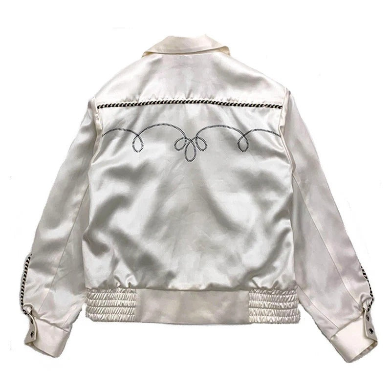 DRY BONES WESTERN STYLE SATIN JACKET