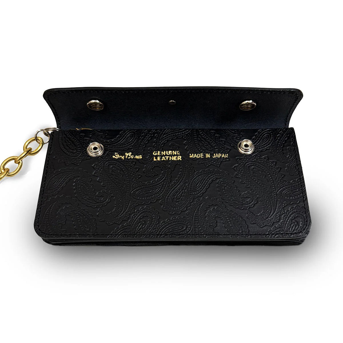 DRY BONES EMBOSS TRUCKER WALLET - BLACK