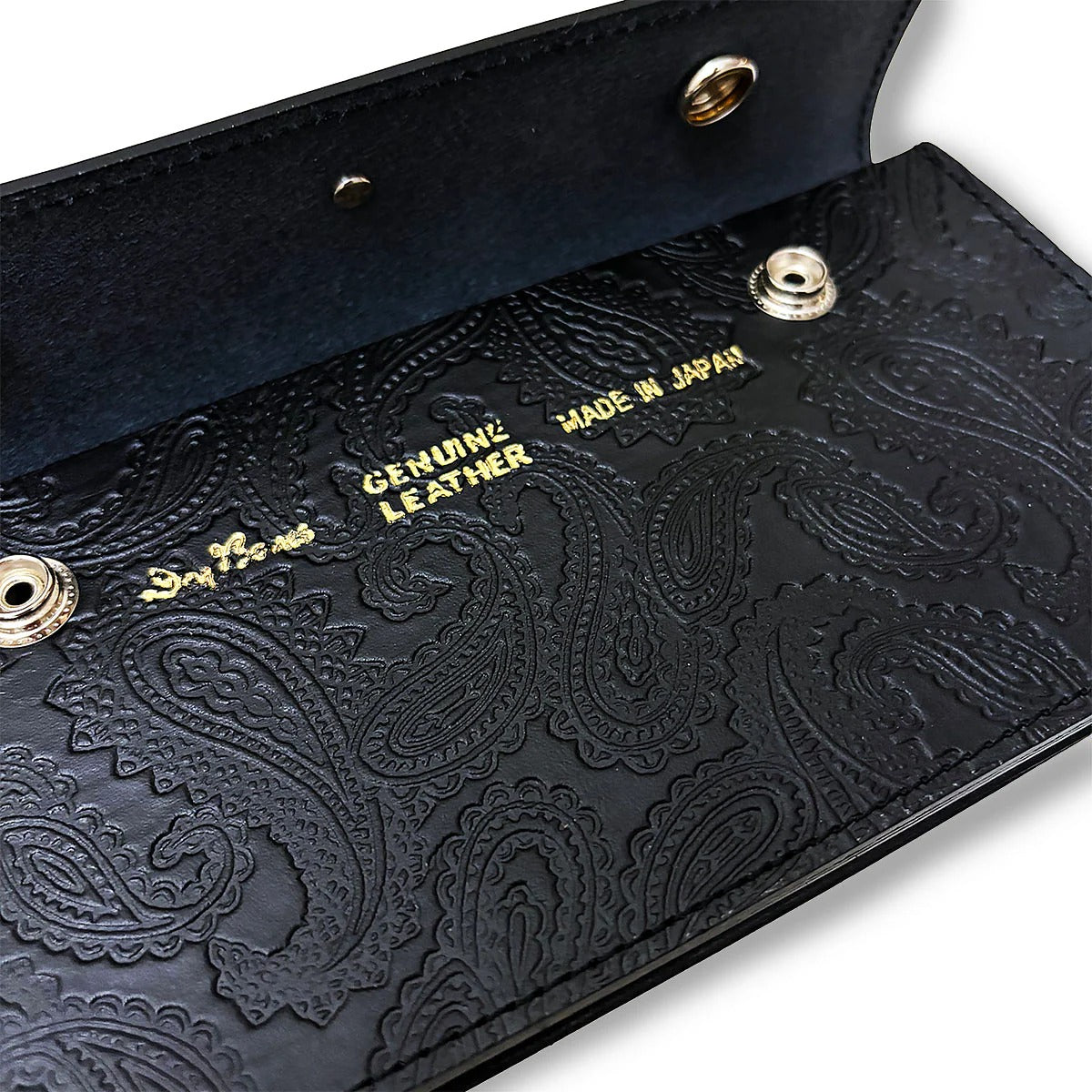 DRY BONES EMBOSS TRUCKER WALLET - BLACK