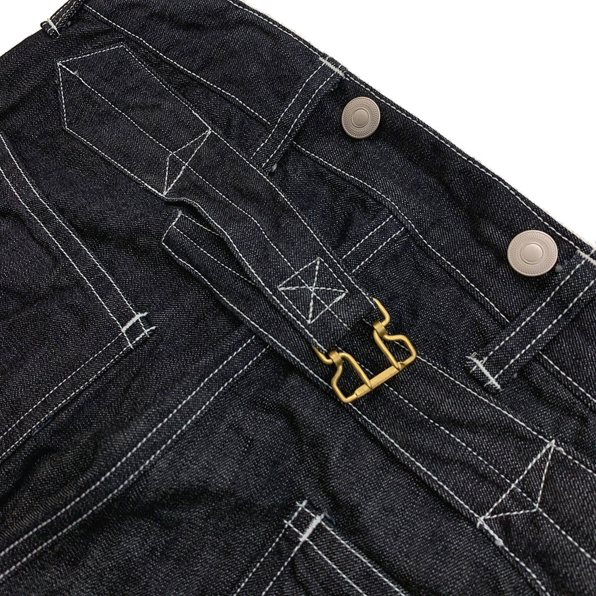 DRY BONES ARMY DENIM WORK TROUSERS - INDIGO