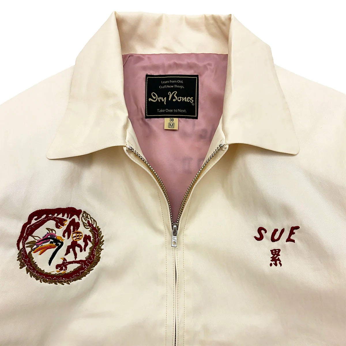 DRY BONES EMBROIDERED JACKET DRAGON - IVORY