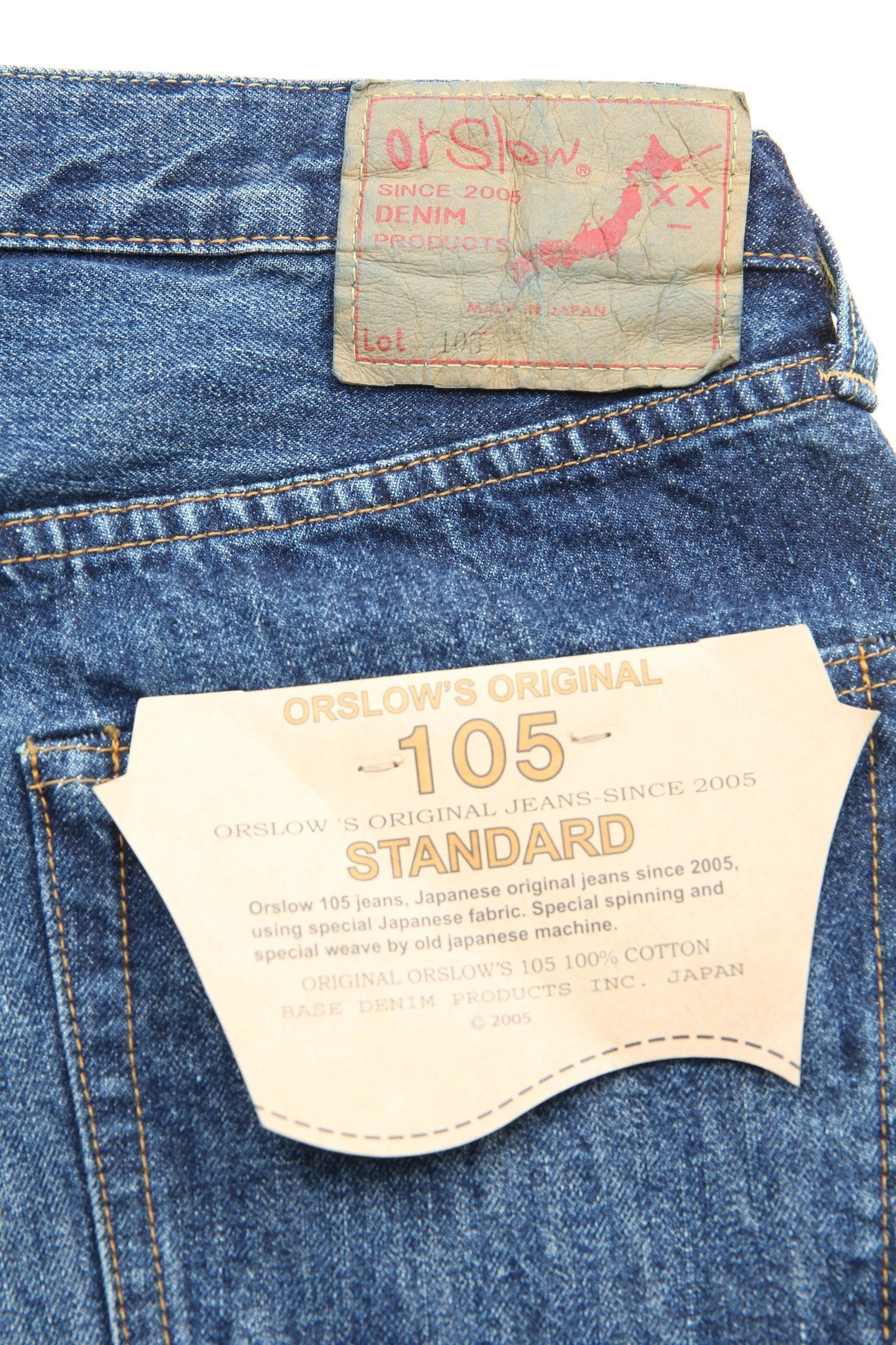 ORSLOW 105W 90S STANDARD DENIM - DENIM USED