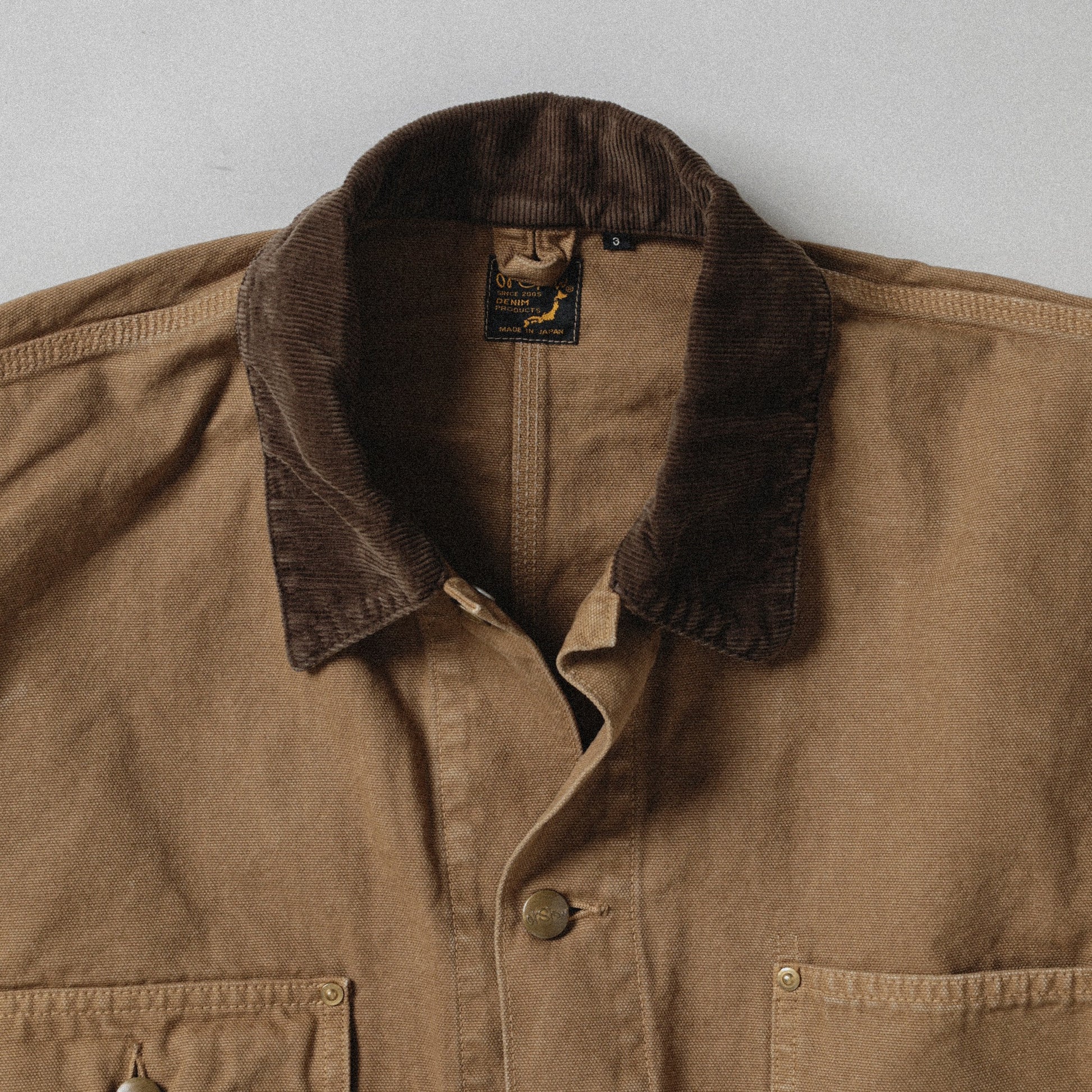 ORSLOW RELAX FIT OXFORD COVERALL - BROWN