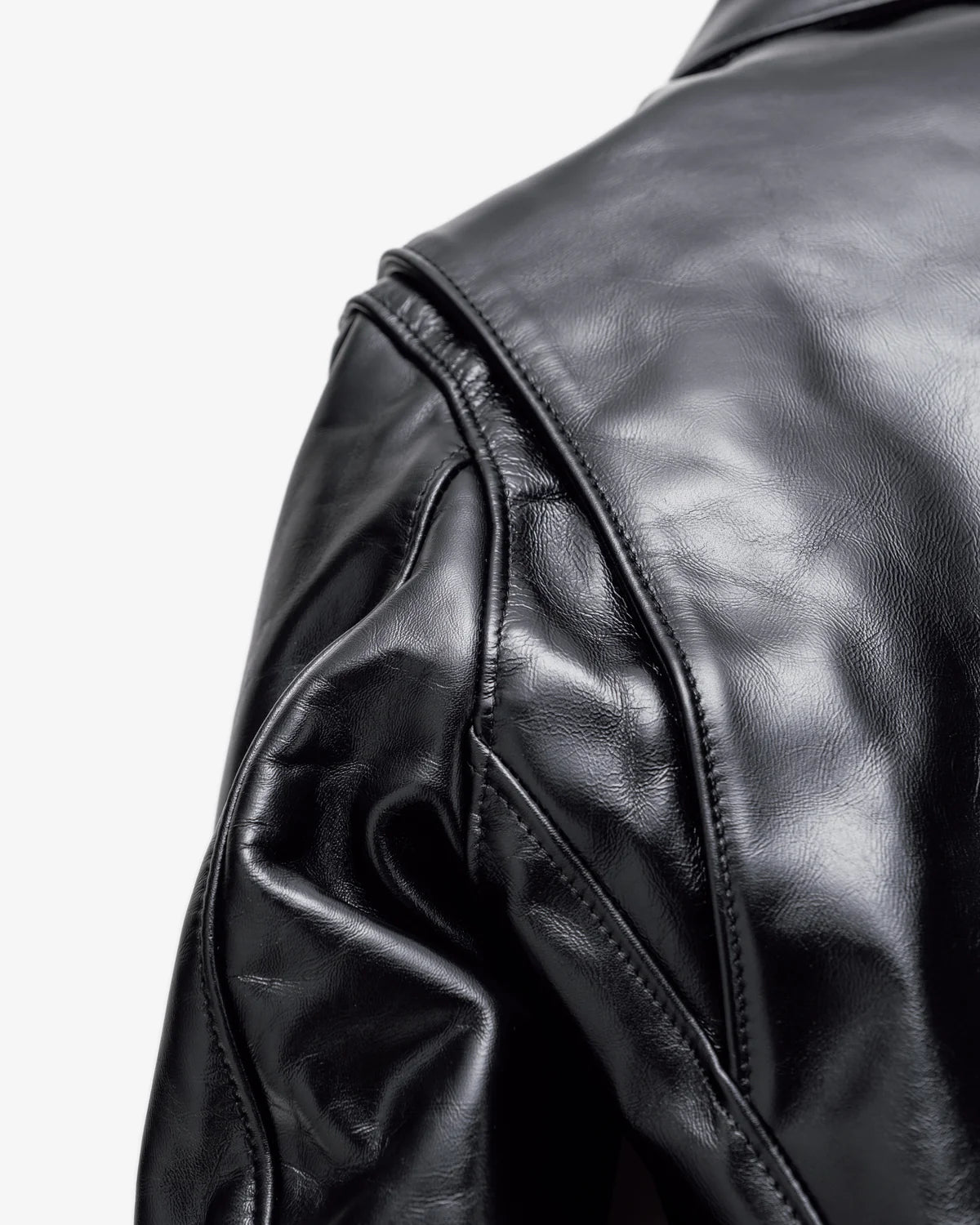 SCHOTT NYC 689H CLASSIC HORSEHIDE SPLIT COLLAR MOTORCYCLE JACKET - BLACK