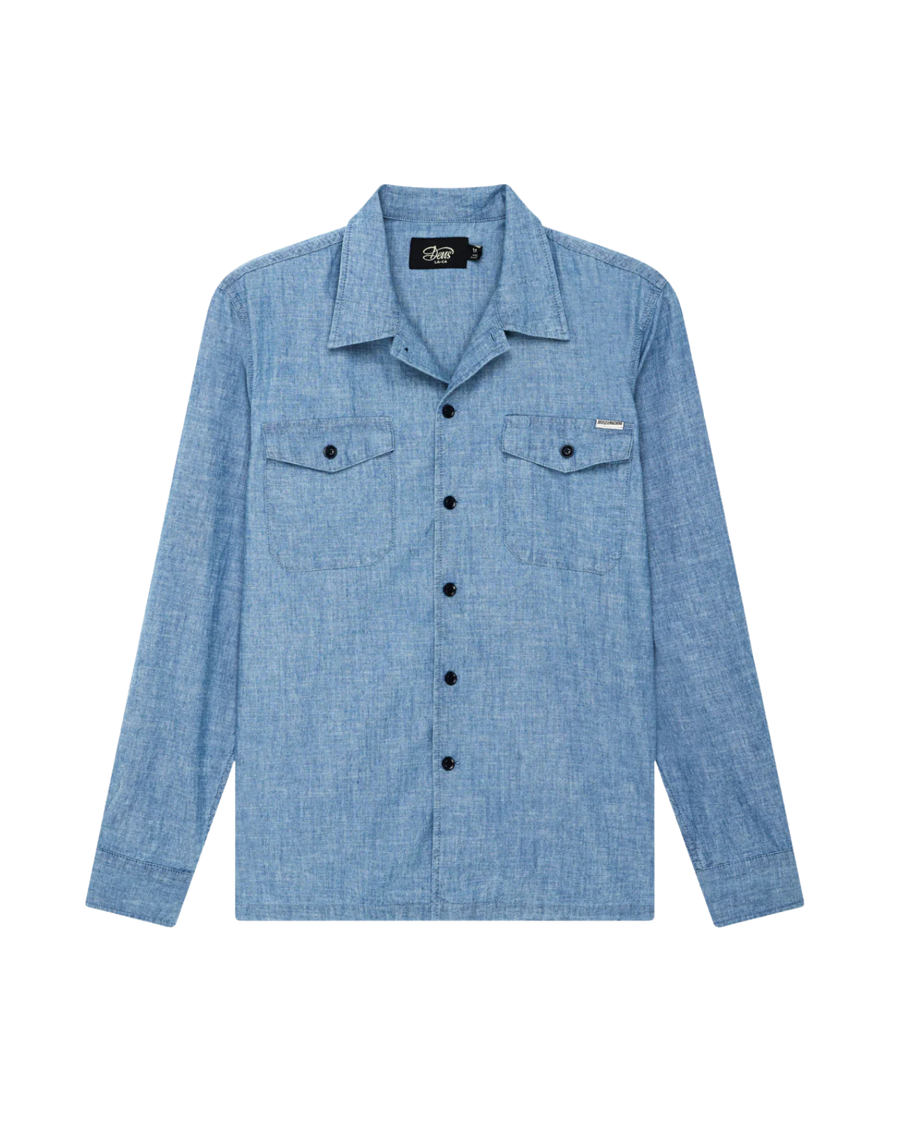 DEUS EX MACHINA FORECOURT DENIM SHIRT - INDIGO CHAMBRAY