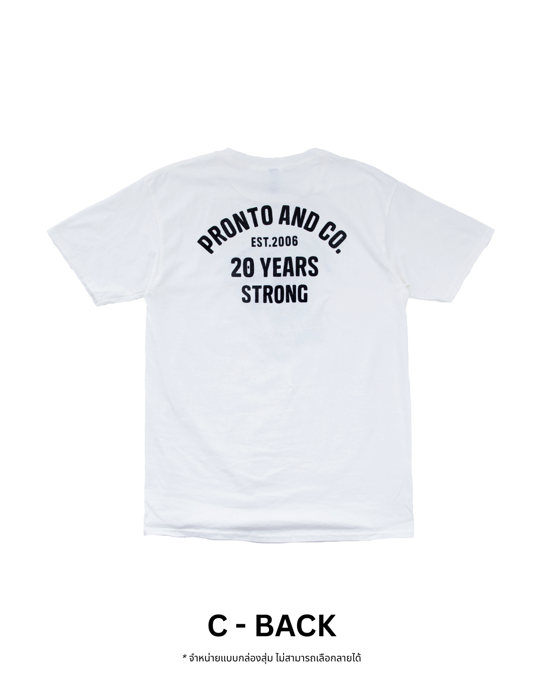 PRONTO&CO. 20TH ANNIVERSARY TEE - BLIND BOX Drop 2