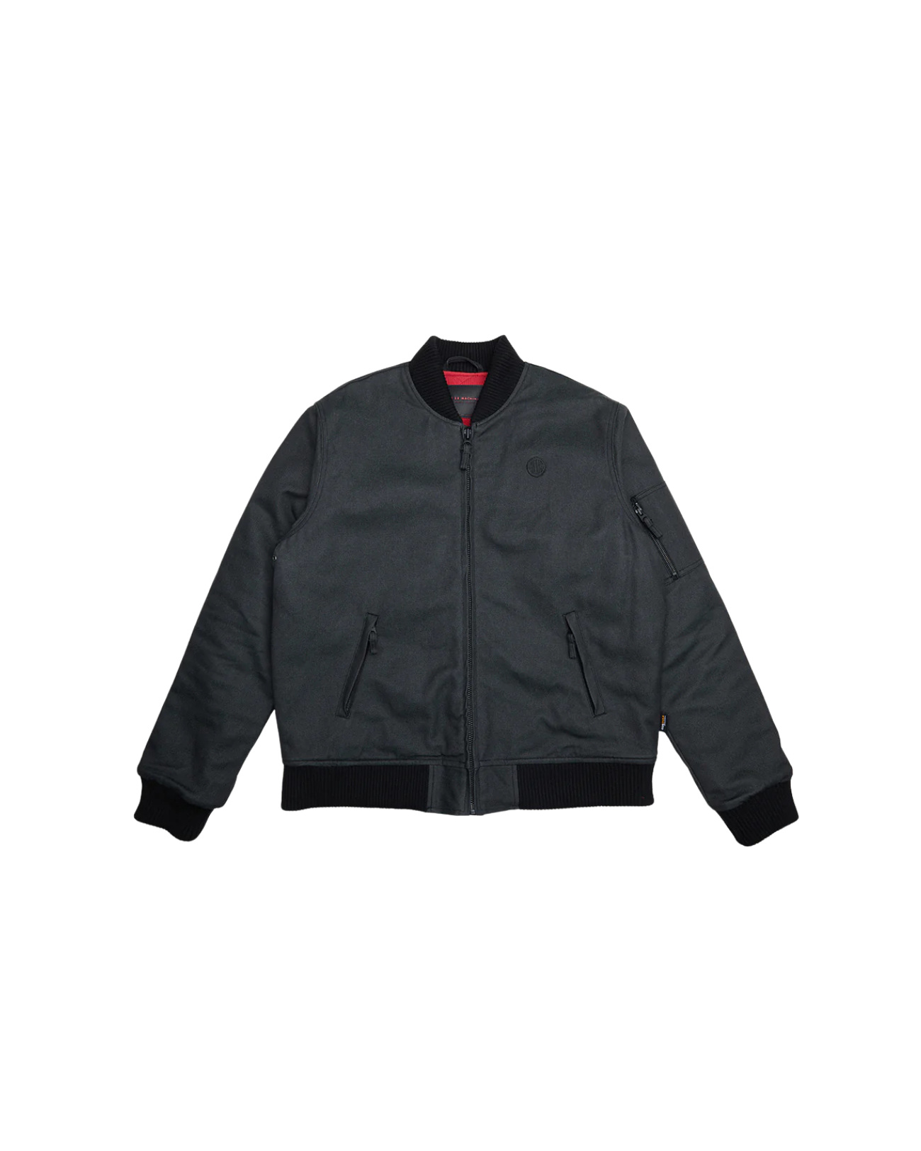 Deus Ex Machina Riders Friend Bomber — Black — front view