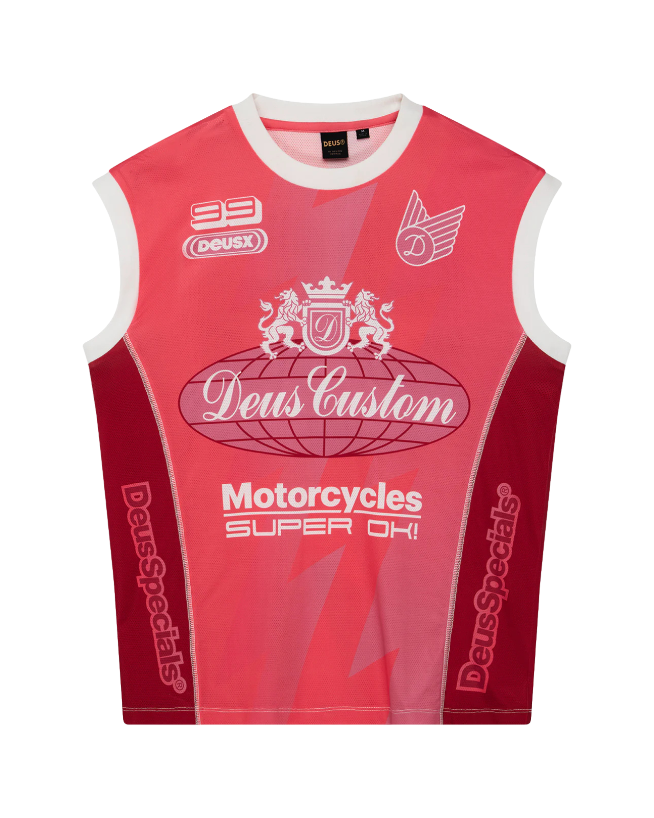 DEUS EX MACHINA PROJECT MAYHEM MOTO TANK - CHERRY