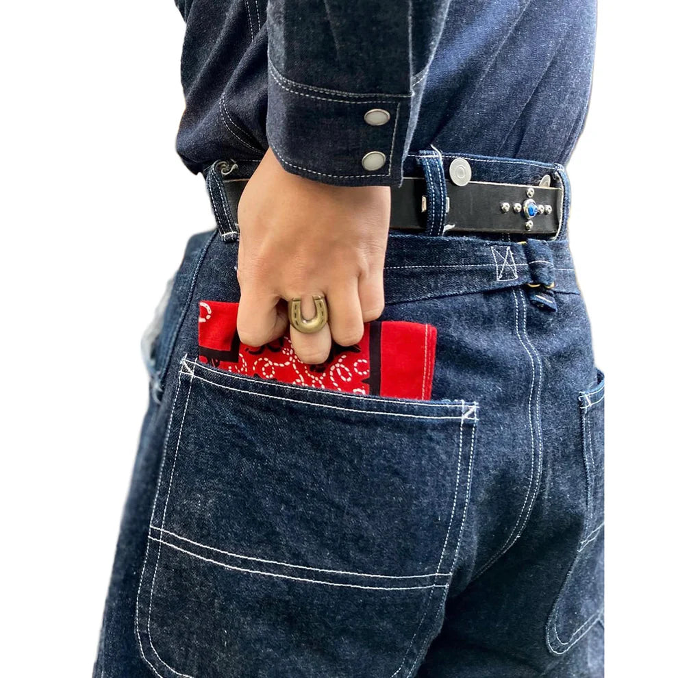 DRY BONES BANDANNA HORSE SHOE - RED
