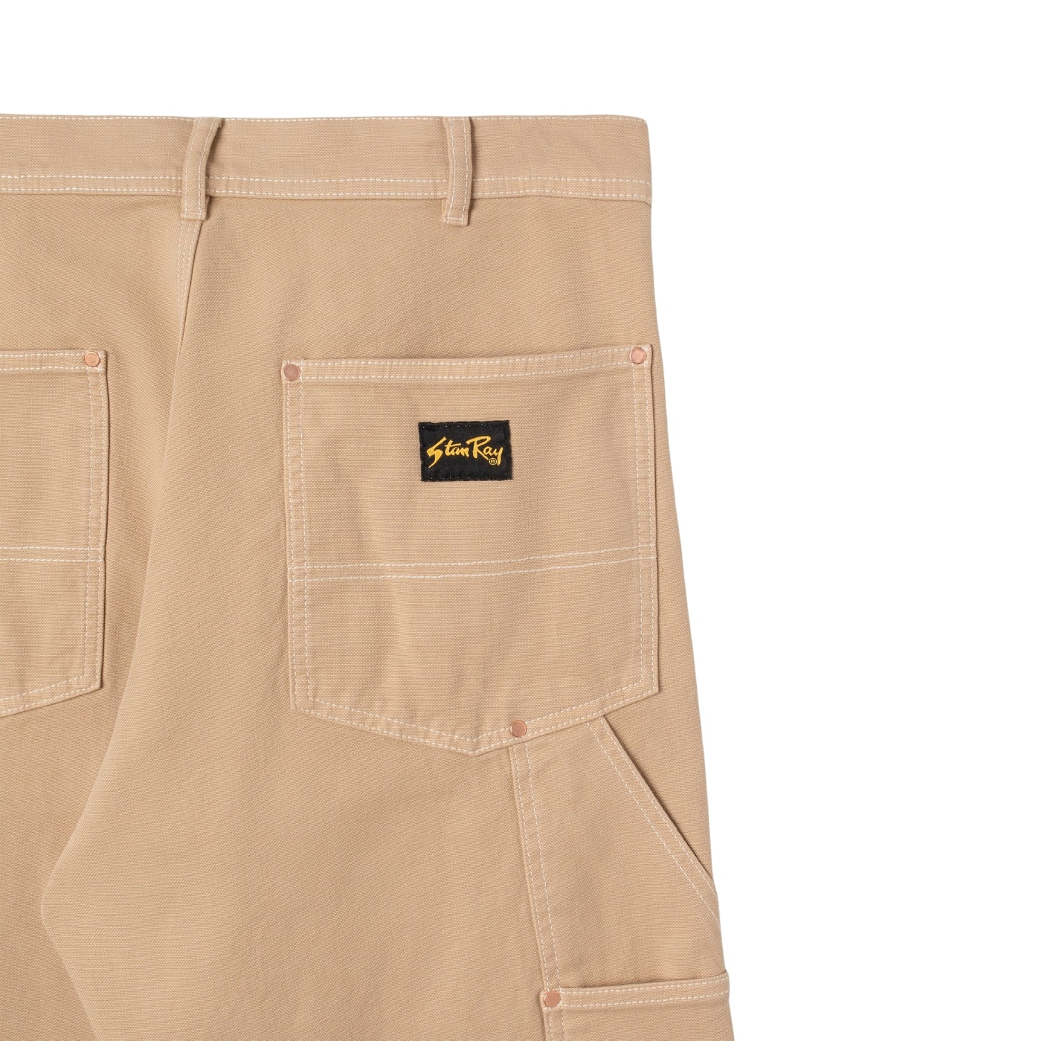 Stan Ray Double Knee Pant — Vintage Khaki Duck — view 5