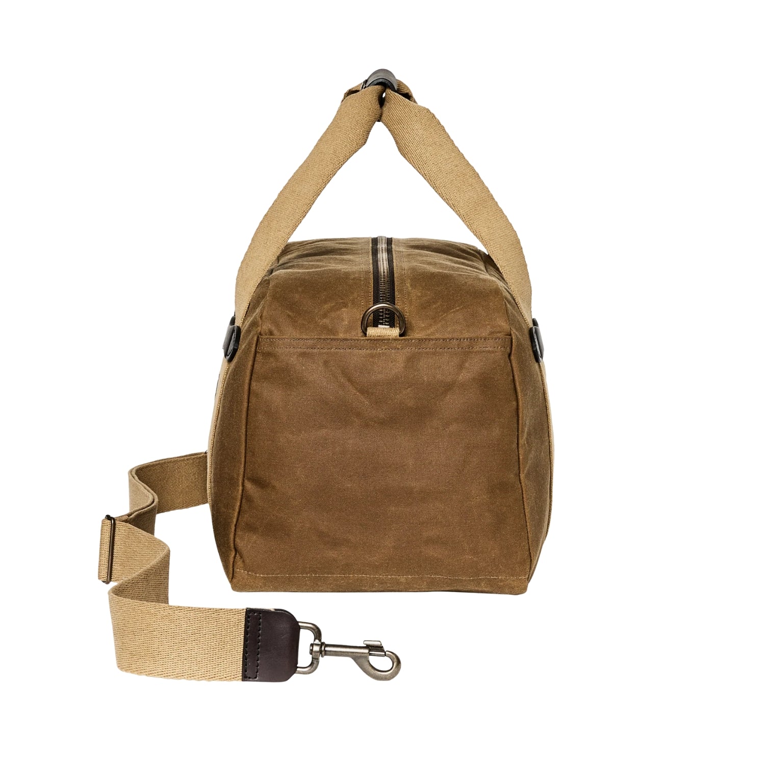 Filson Small Tin Cloth Duffle Bag — Dark Tan — view 8