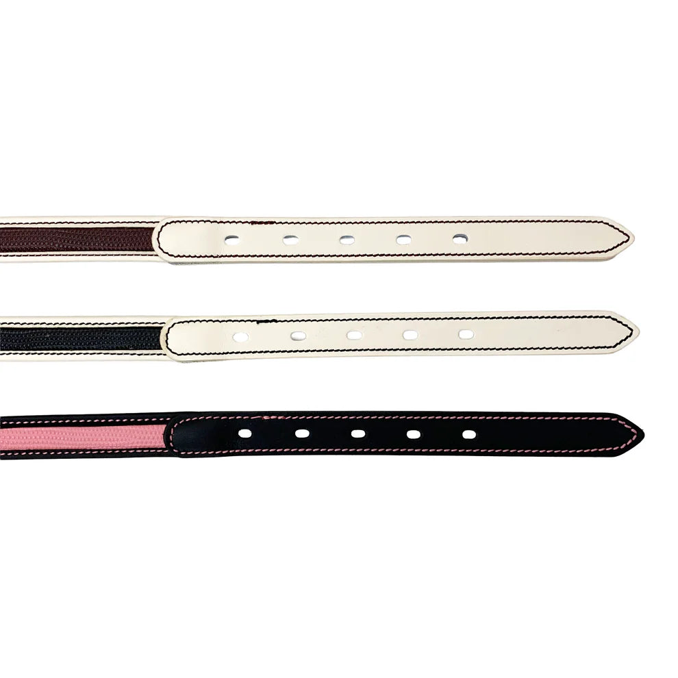 DRY BONES LIZARD EMBOSS BELT - WHITE/BROWN
