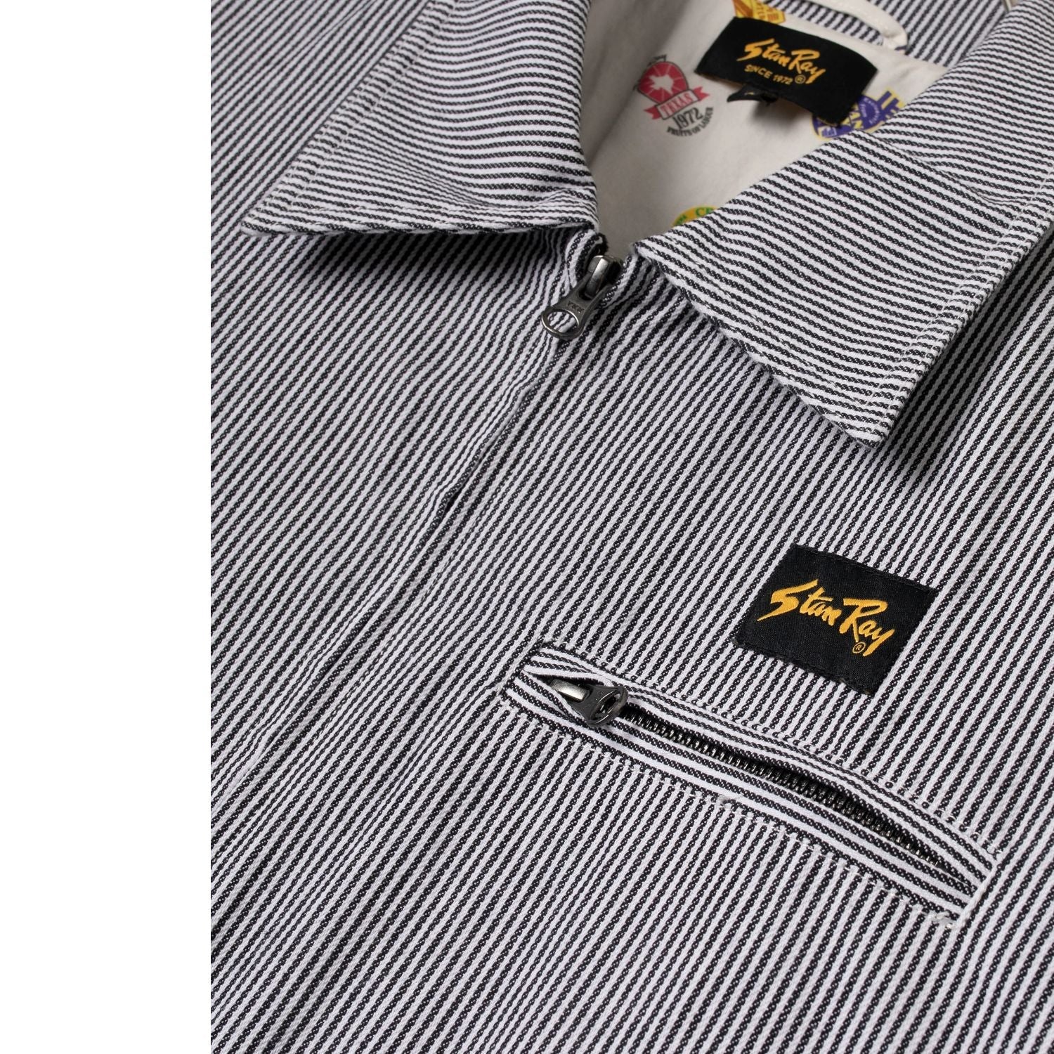 Stan Ray Gas Jacket — Aged Hickory Stripe — view 6