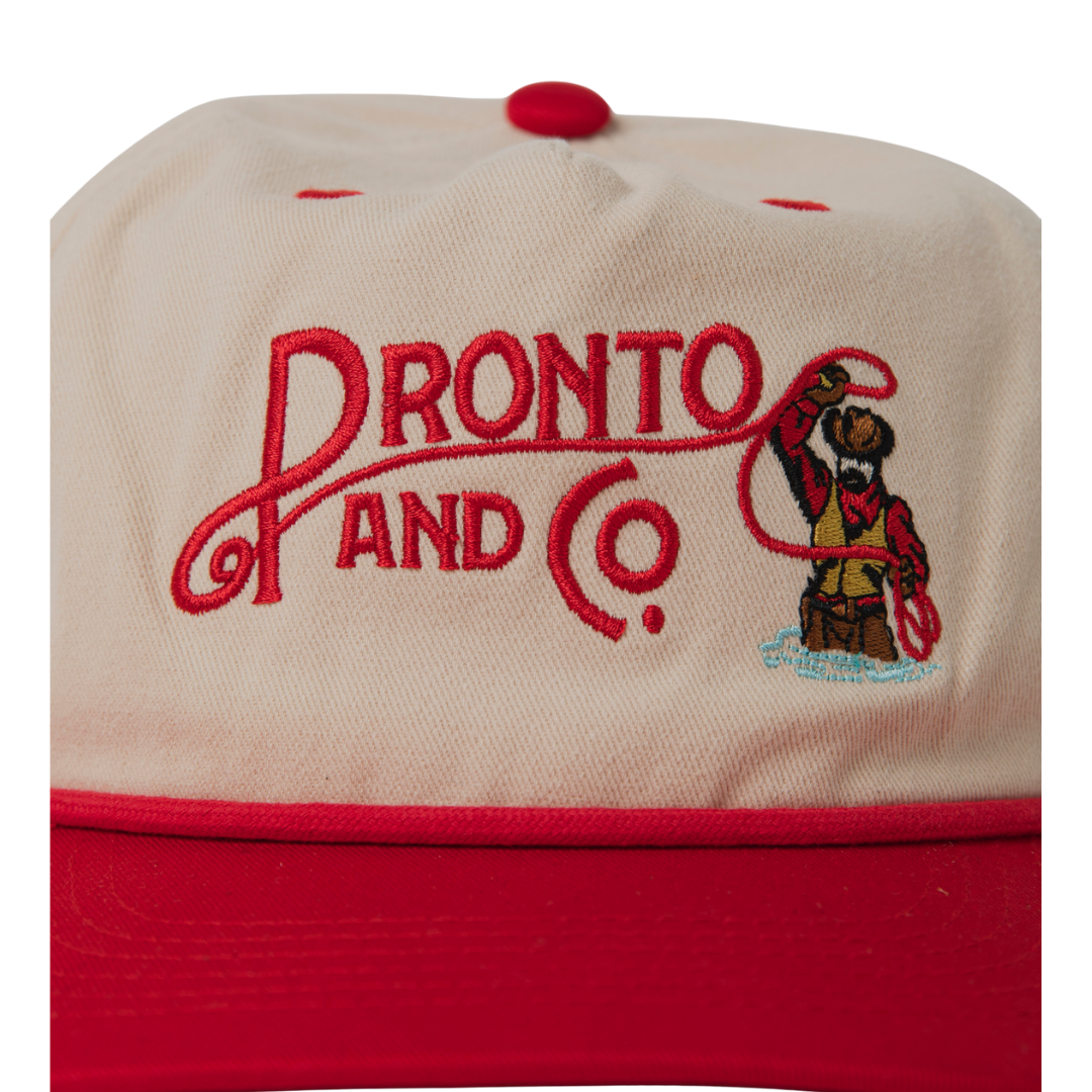 PRONTO & CO. - LASSO CAP - BEIGE/RED